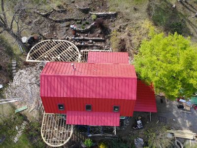 Red Metal roof in Copake