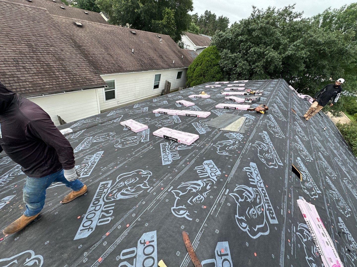 Residential Roofing Installation using Owen's Corning Duration (Lifetime) Shingles by Roof Repair Company