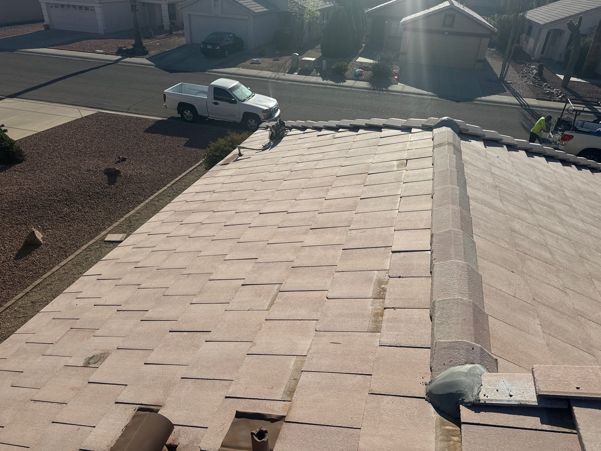 Desert Tan Concrete Tile by Reimagine Roofing