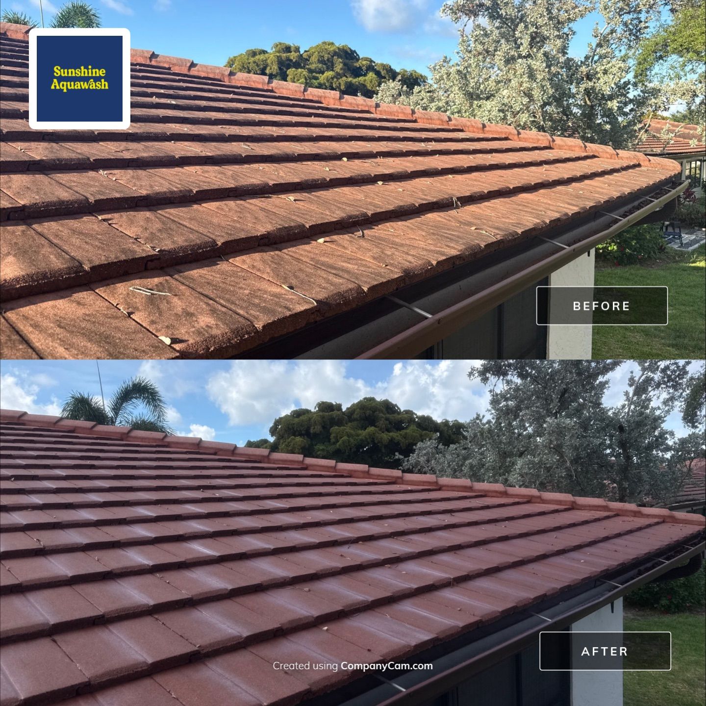 Tile Roof, Driveway & Patio Cleaning – Vivienda at Bradenton I by Sunshine AquaWash