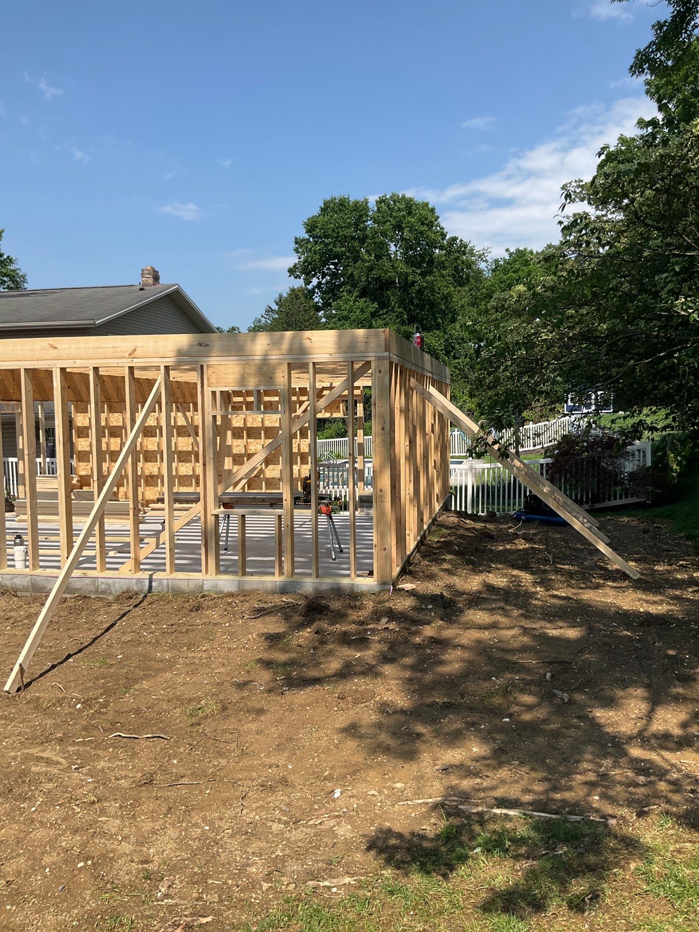 Two-Story Residential Addition and New Garage in Hummelstown by Esh Builders
