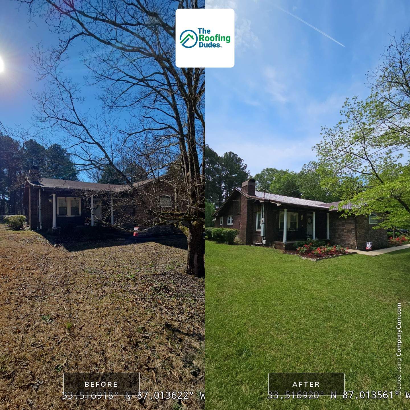 Metal Roof Replacement in Sylvan Springs (Brown) by The Roofing Dudes