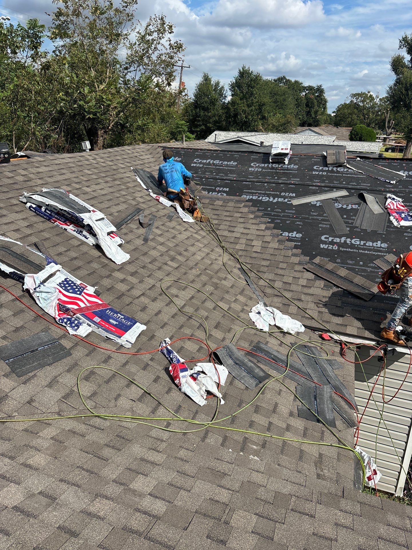 Residential Roofing Repair using Owen's Corning Duration (Lifetime) Shingles by Roof Repair Services LLC