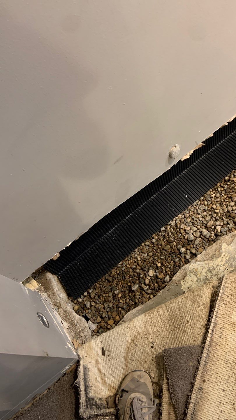 Interior Drain Tile in St. Louis Park by Waterproofing Northeast