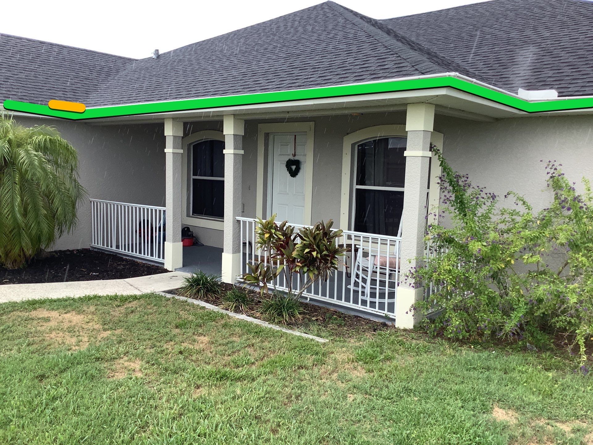 Seamless Gutters Project in Cape Coral Fl by Gutter Professors