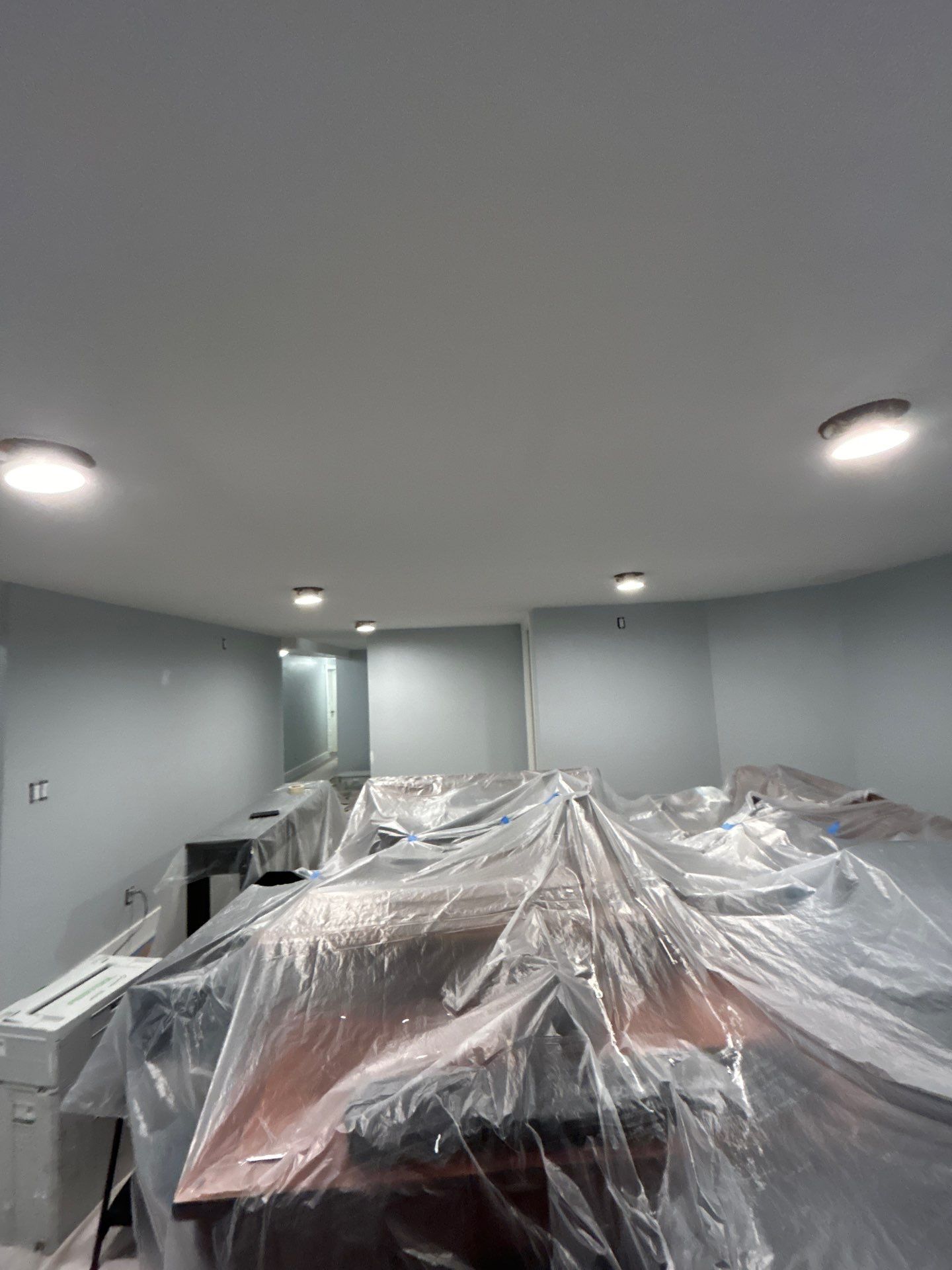 Interior painting, baseboard repair, and drywall install by Gordon Painting