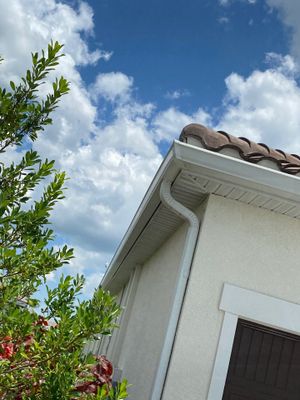White K Style Seamless Gutters using 6 Inch Seamless Gutters in Sarasota FL