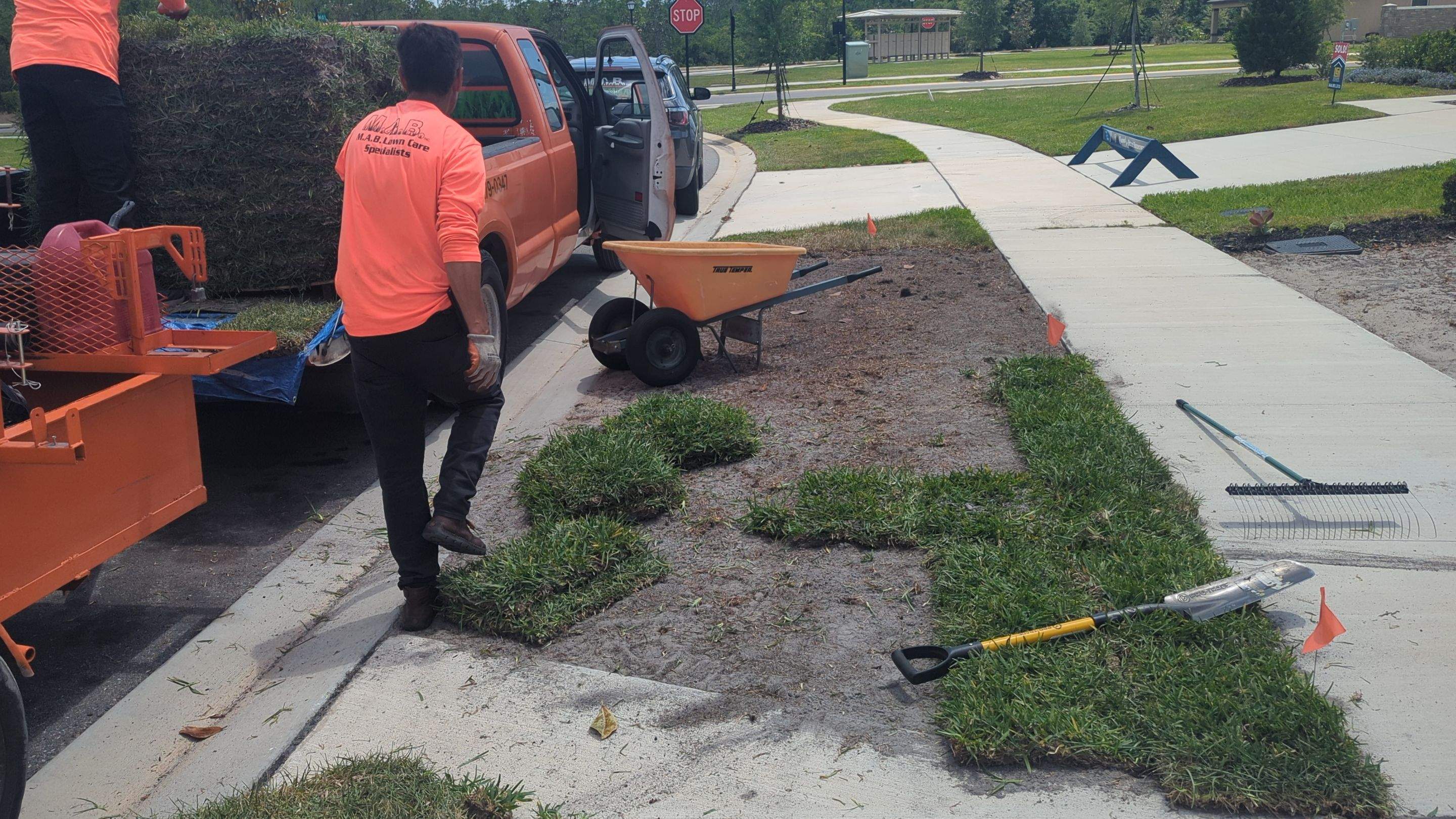 Complete Lawn Restoration with St. Augustine Sod by 
M.A.B. Landscaping & Property Maintenance