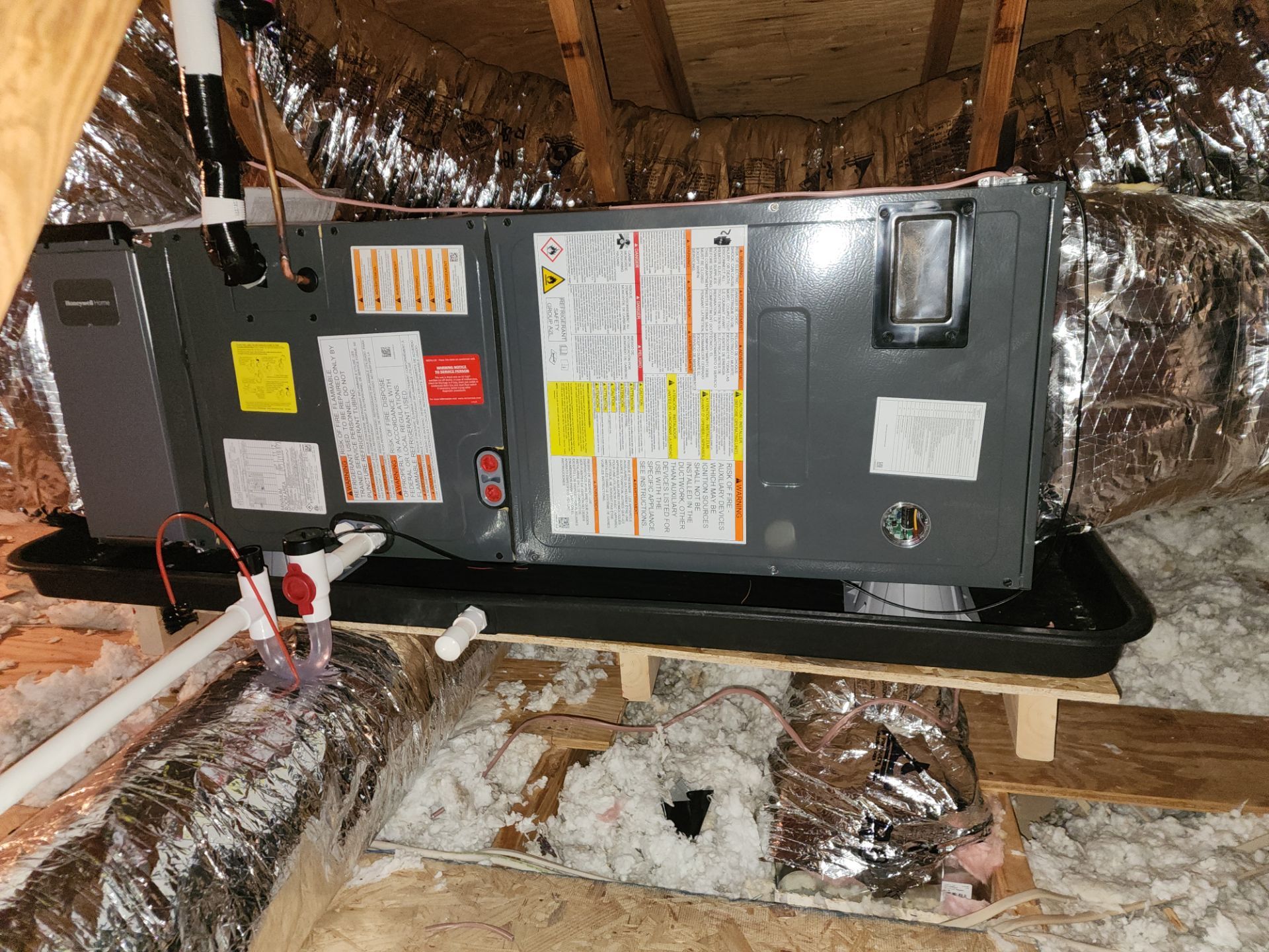 New system install with ductwork in Luray by Elemental Heating and air conditioning LLC
