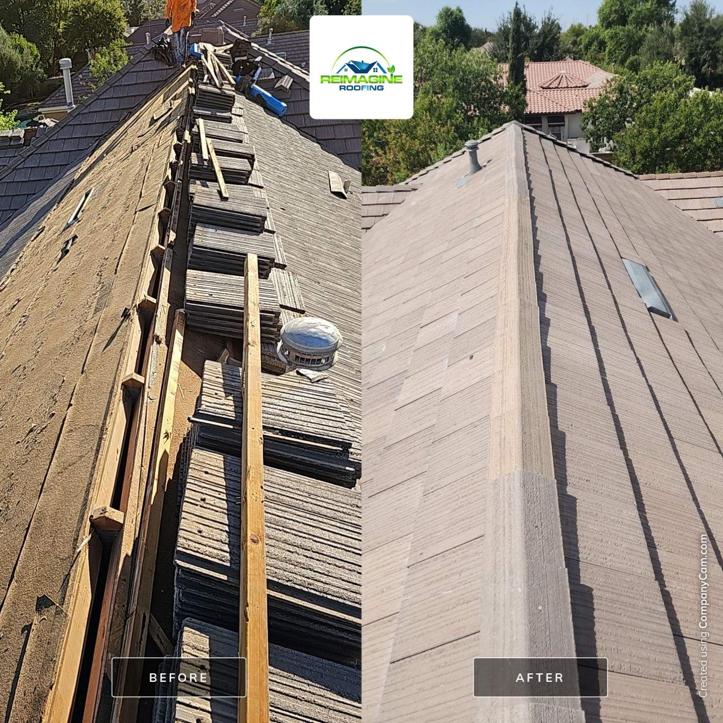 Sierra Beige Concrete Tile  by Reimagine Roofing