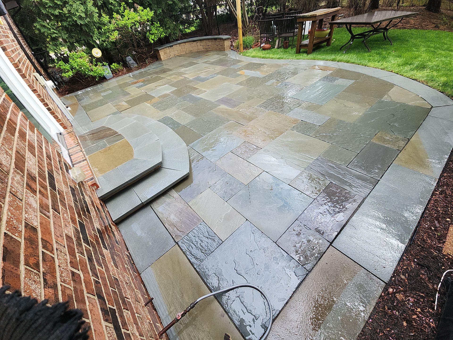 Bluestone Patio and Pool Deck Cleaning by Northern Power Washing LLC.