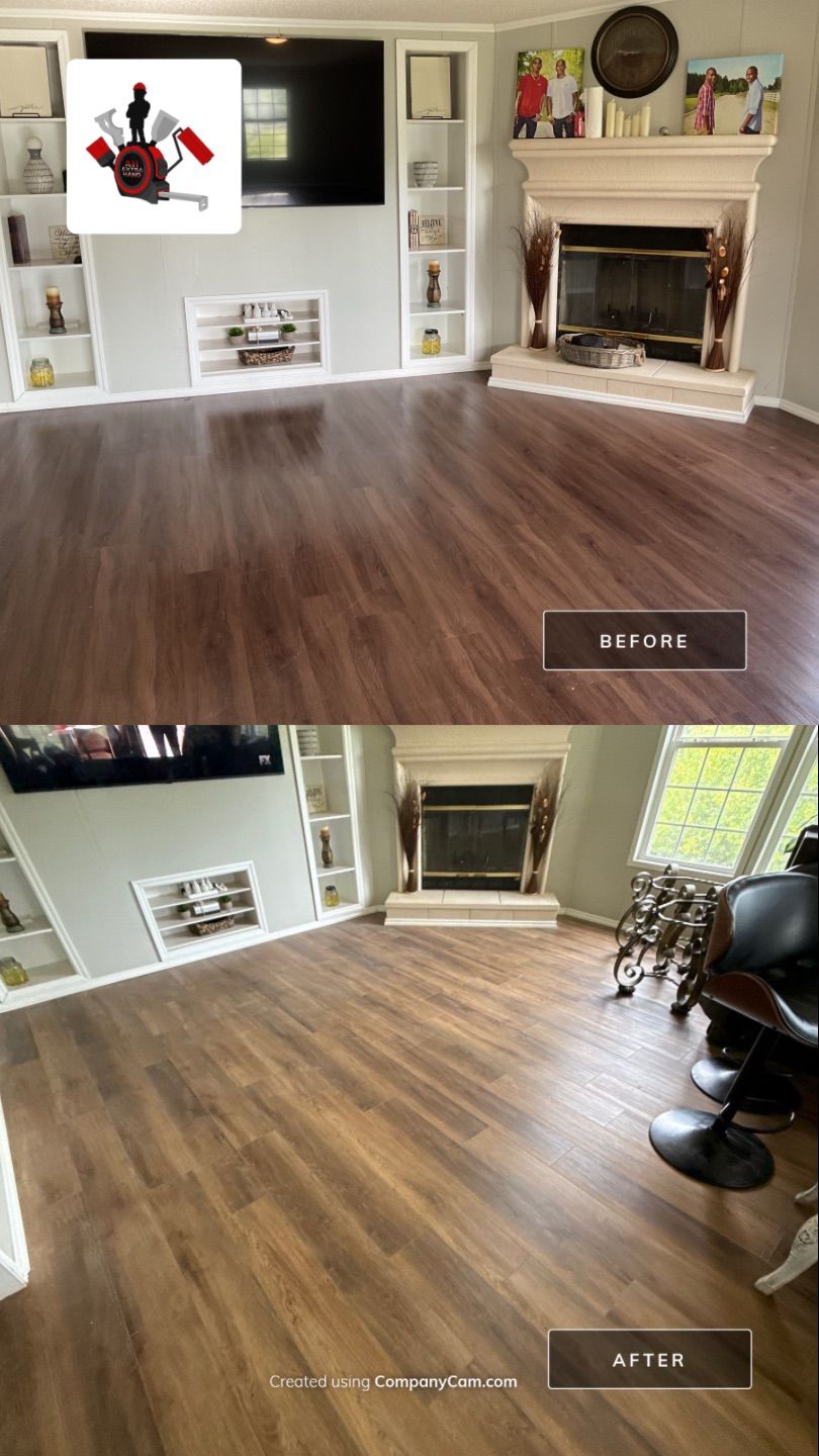Subfloor Repairs With LVP Installation by Axtra Hand