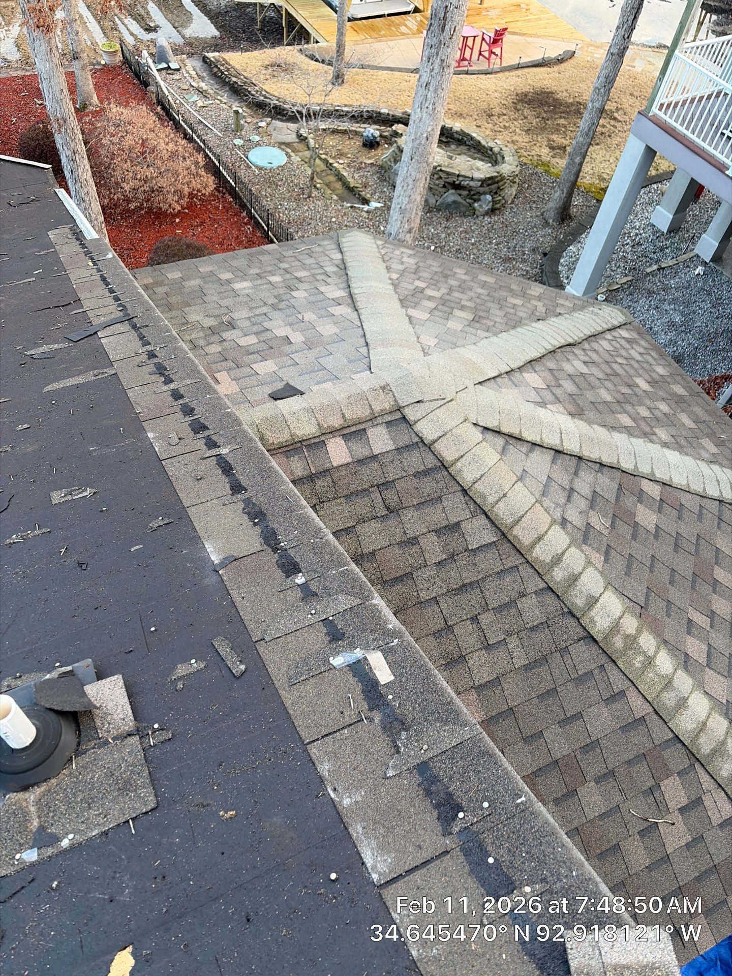 GAF Timberline HDZ Shingle Roof Installation in Hot Springs Village by Temple Roofing and Exteriors