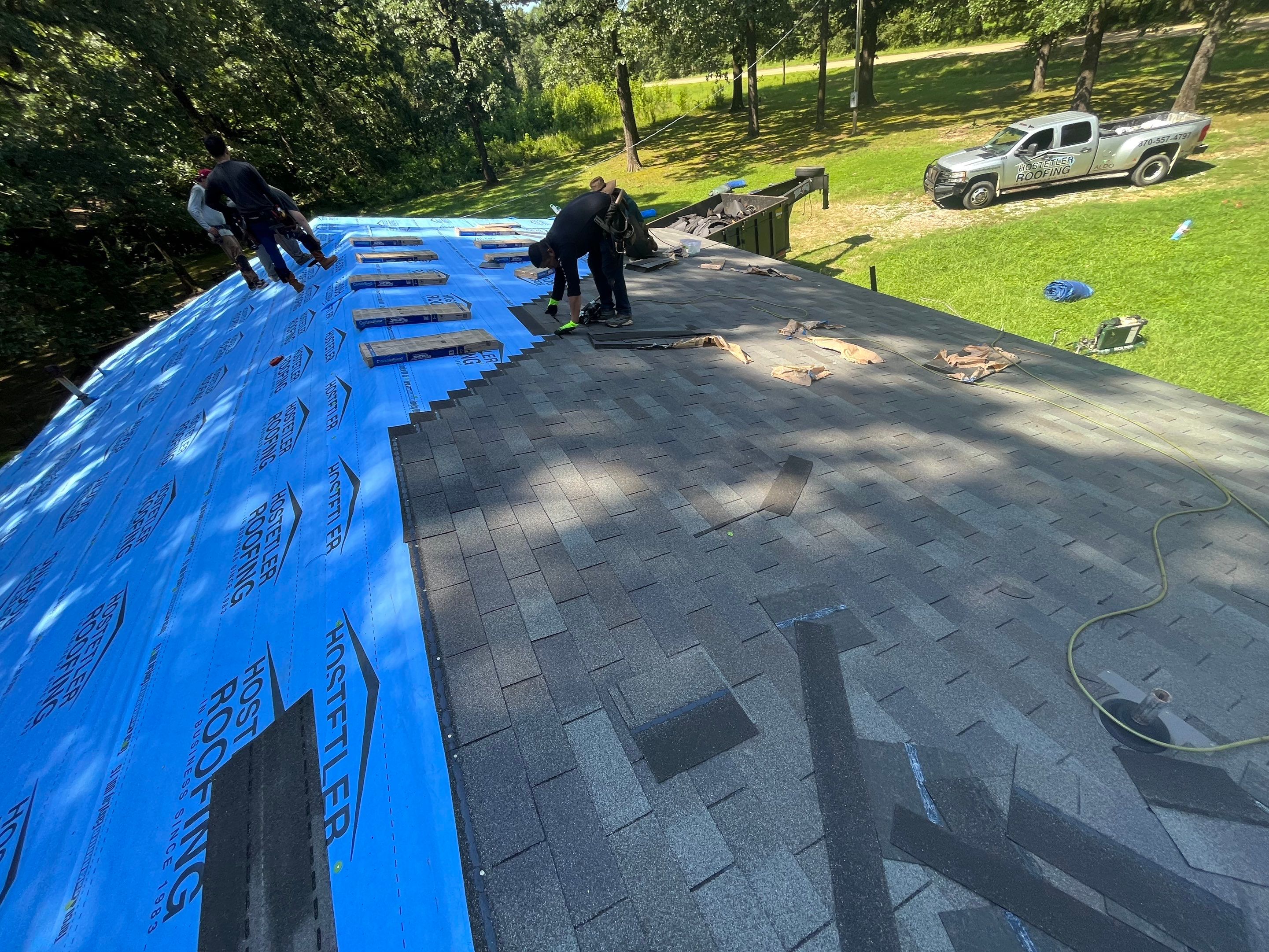 Residential Reroof: 25 Year 3-Tab Shingle by Hostetler Roofing