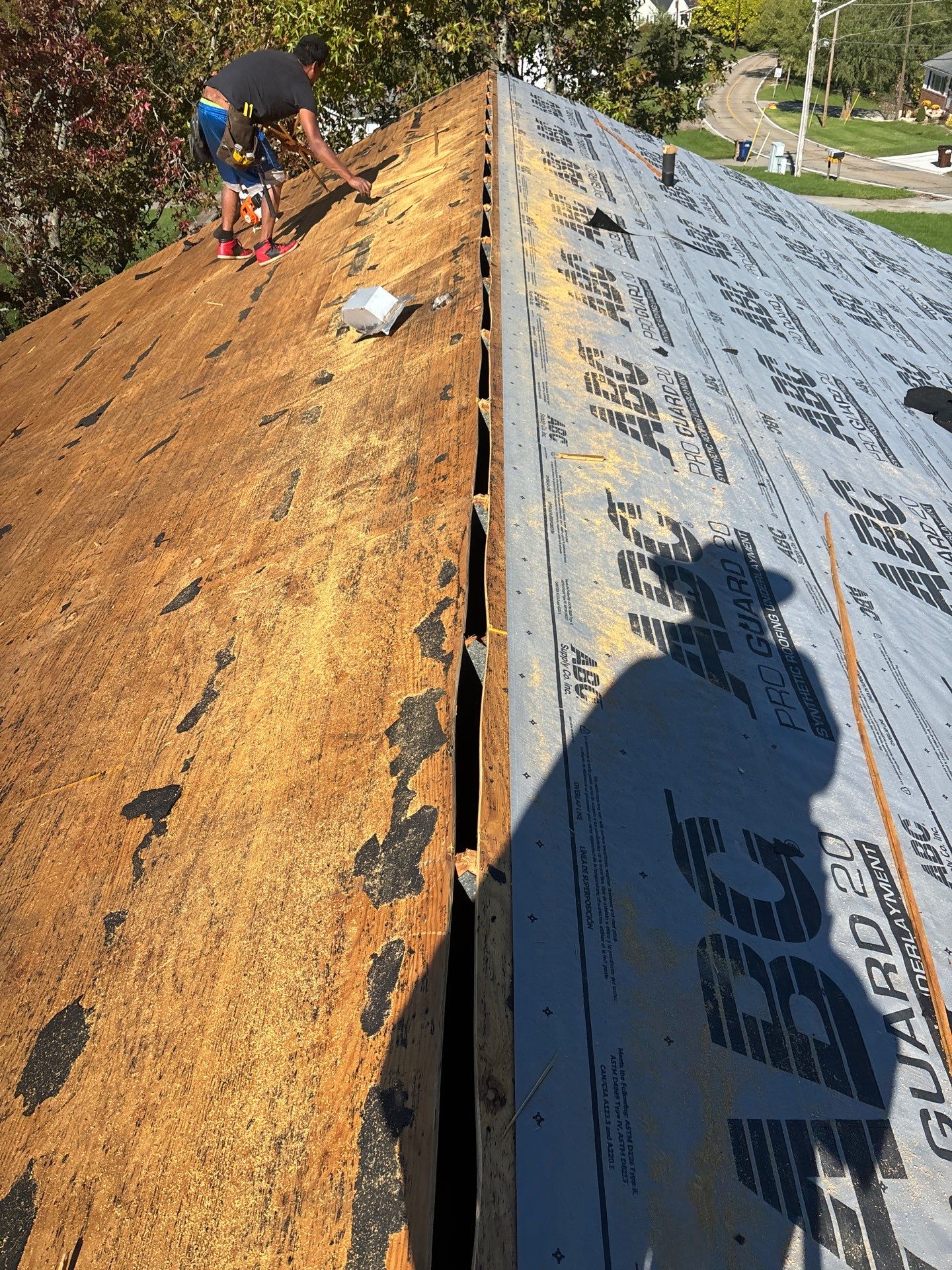 Residential Roofing Installation using GAF Timberline HDZ Pewter Gray by Rainstoppers Roofing