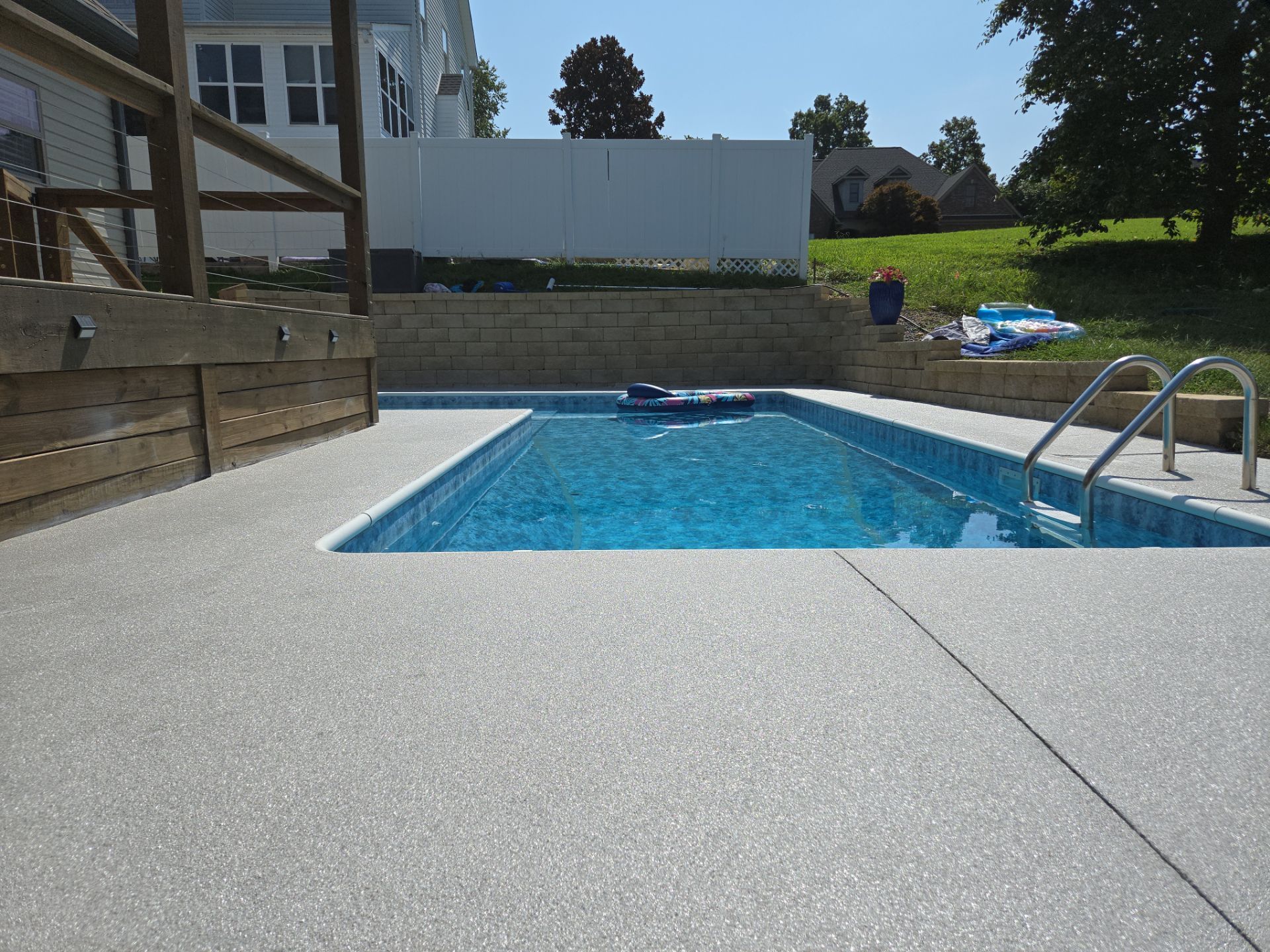 Amazing Pool Deck Transformation Using Our Signature Quartz System! by Elite Floor Solutions
