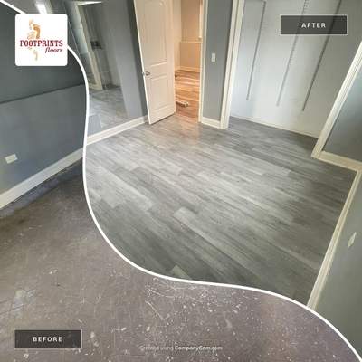 Refinish Red Oak and Installed LVP using Permshield Lite LVP - Bona Semi and Duraseal Jacobean Stain