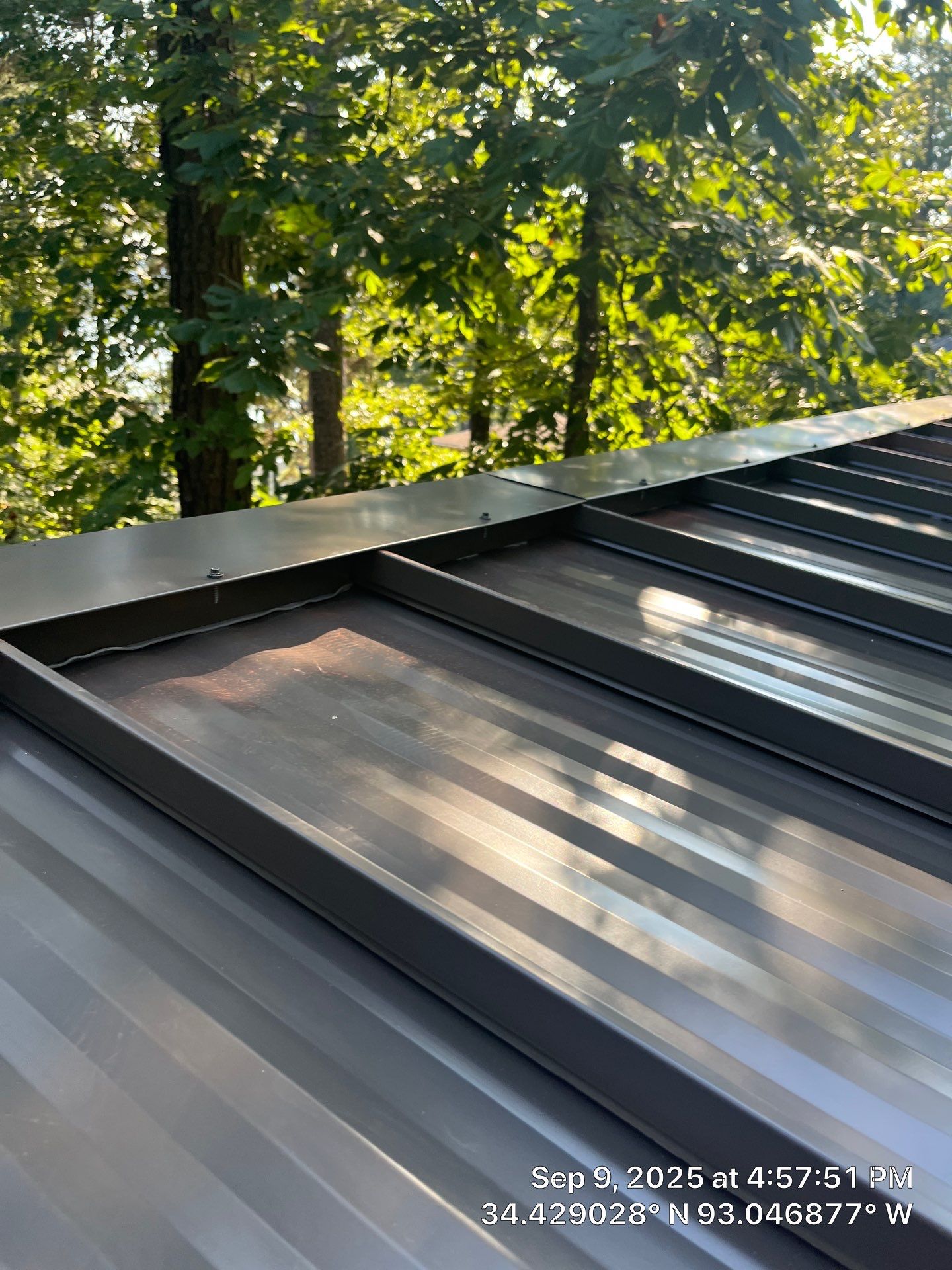 Standing Seam Metal Roof and Gutter Installation in Hot Springs by Temple Roofing and Exteriors