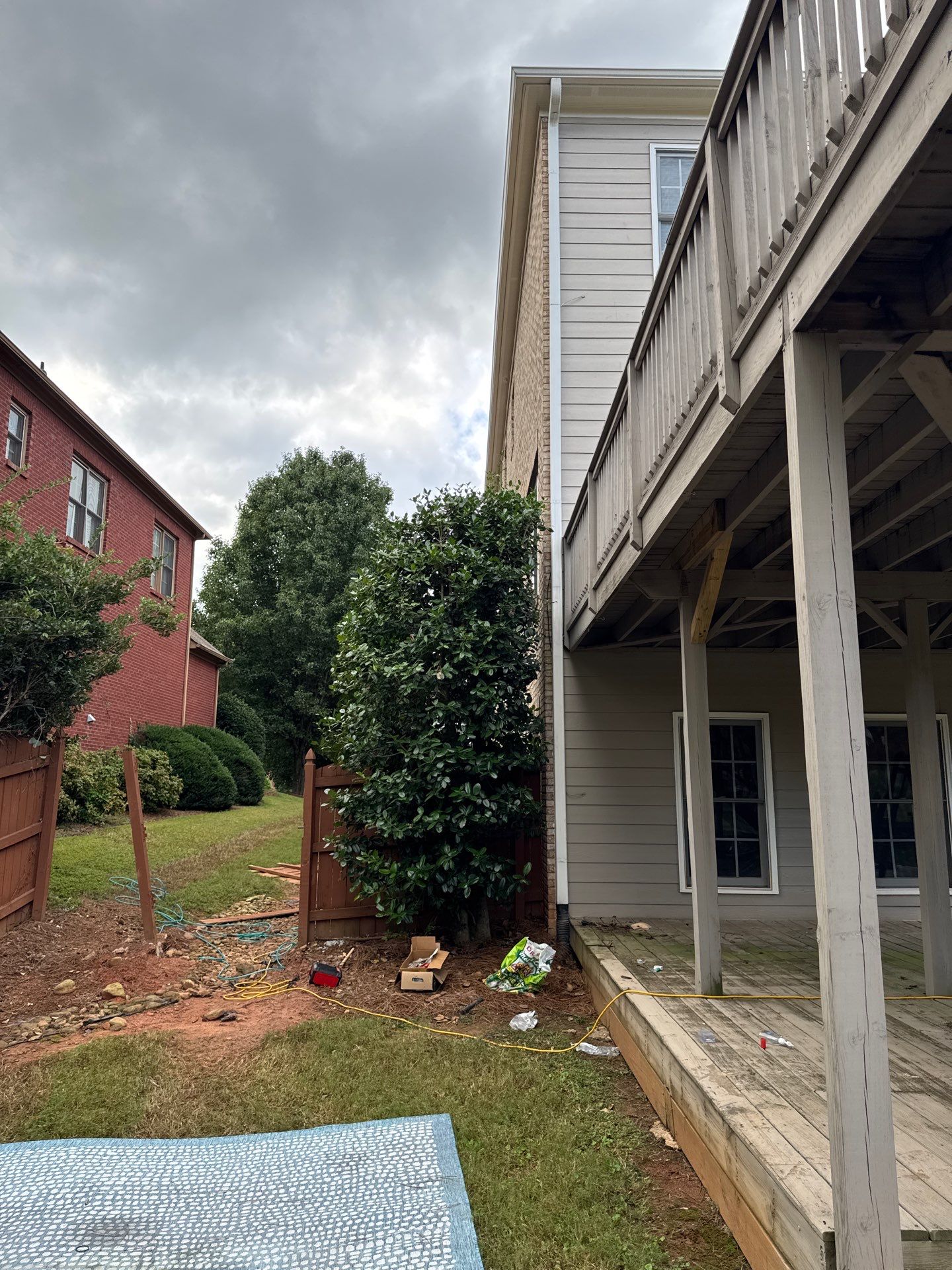 Custom Composite Deck and Covered Gabled Porch in Marietta by Swift Home Renovations