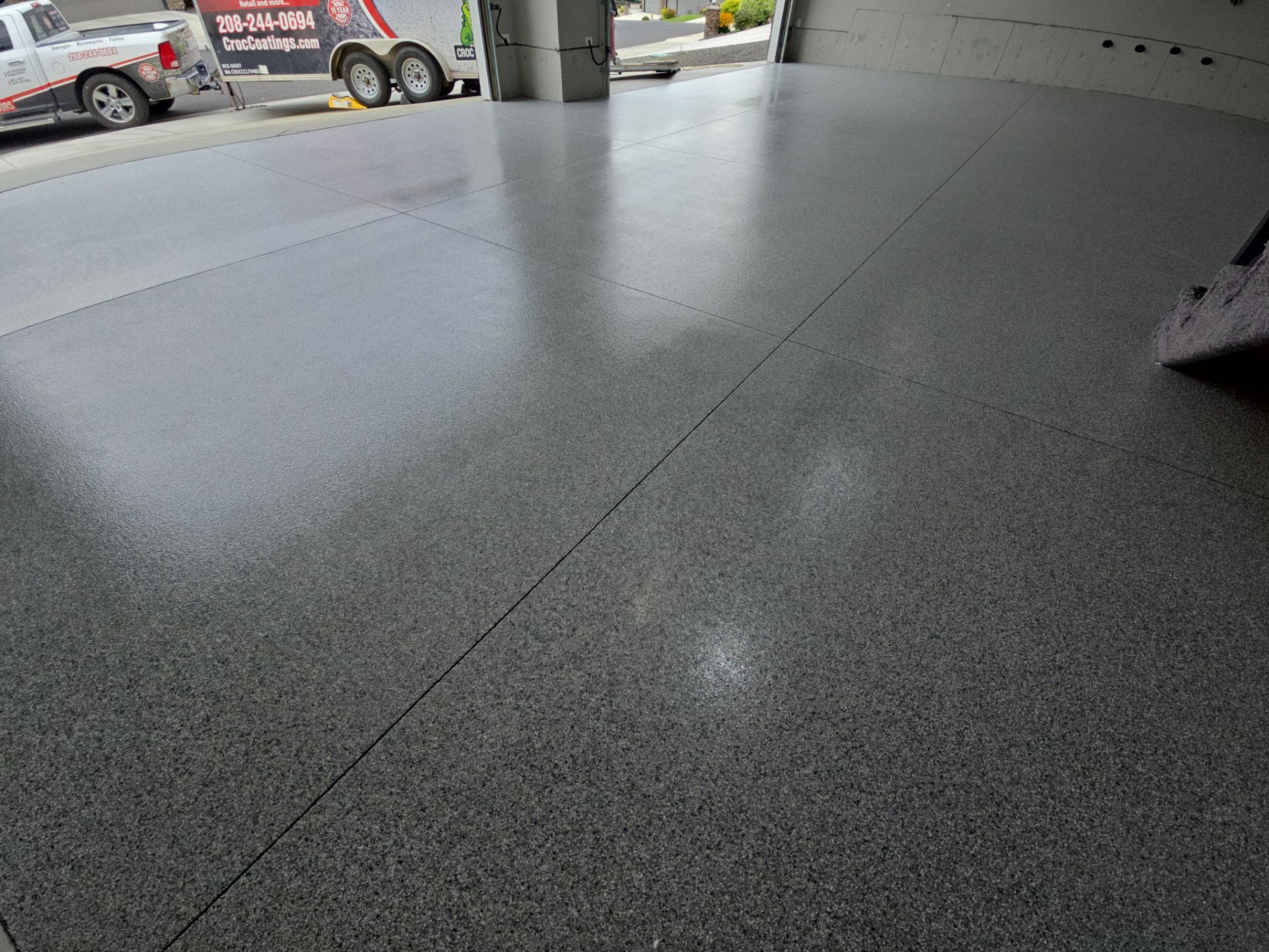 Garage Transformation using Tidal Wave by Croc Coatings, LLC