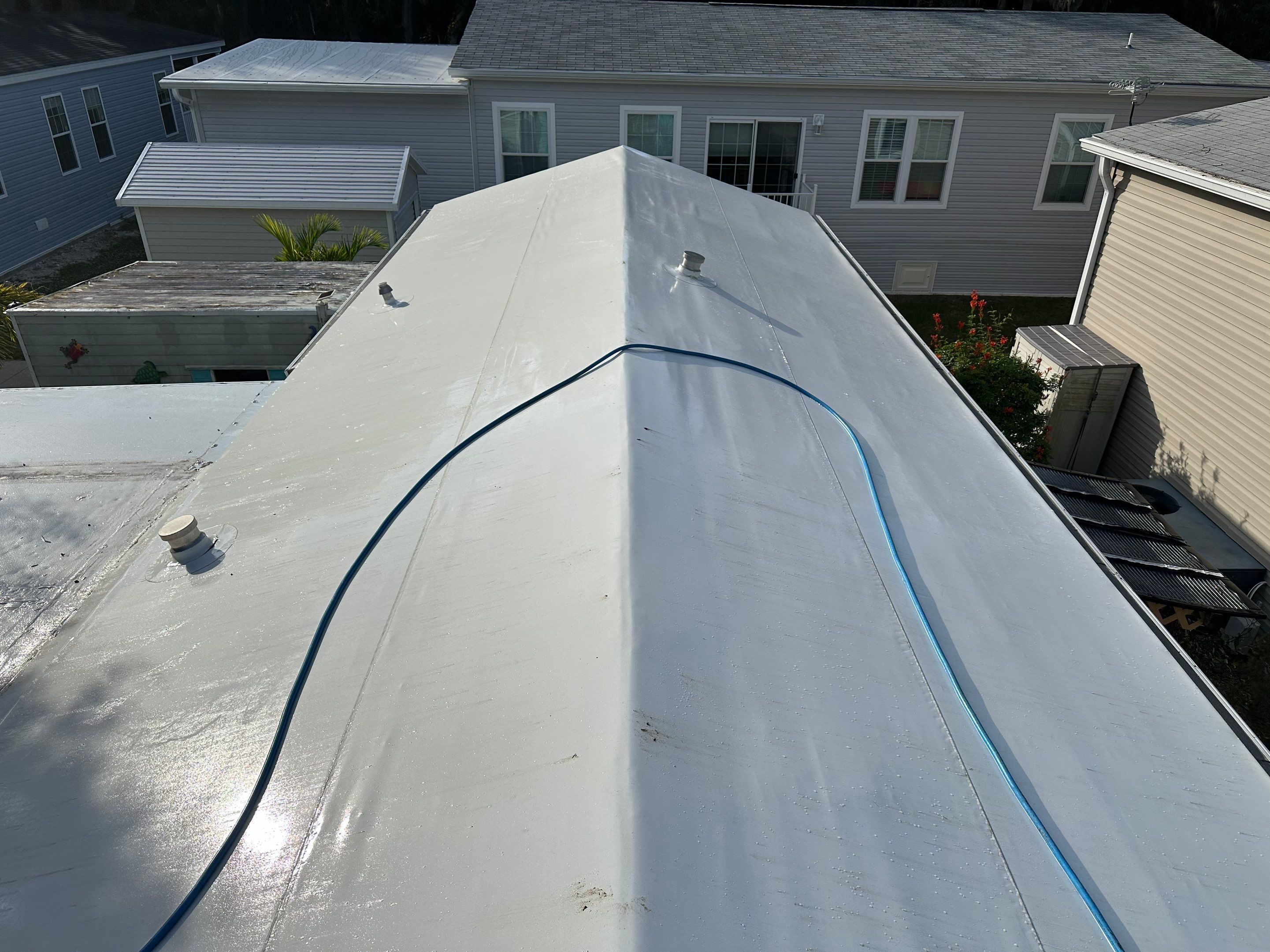 TPO Membrane Roof Cleaning and Gutter Cleaning by Sunshine AquaWash