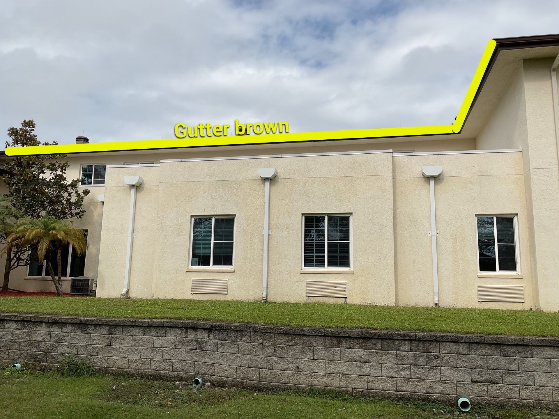 Musket Brown Seamless Gutters using Musket Brown Seamless Gutters in Capen Coral FL by Gutter Professors