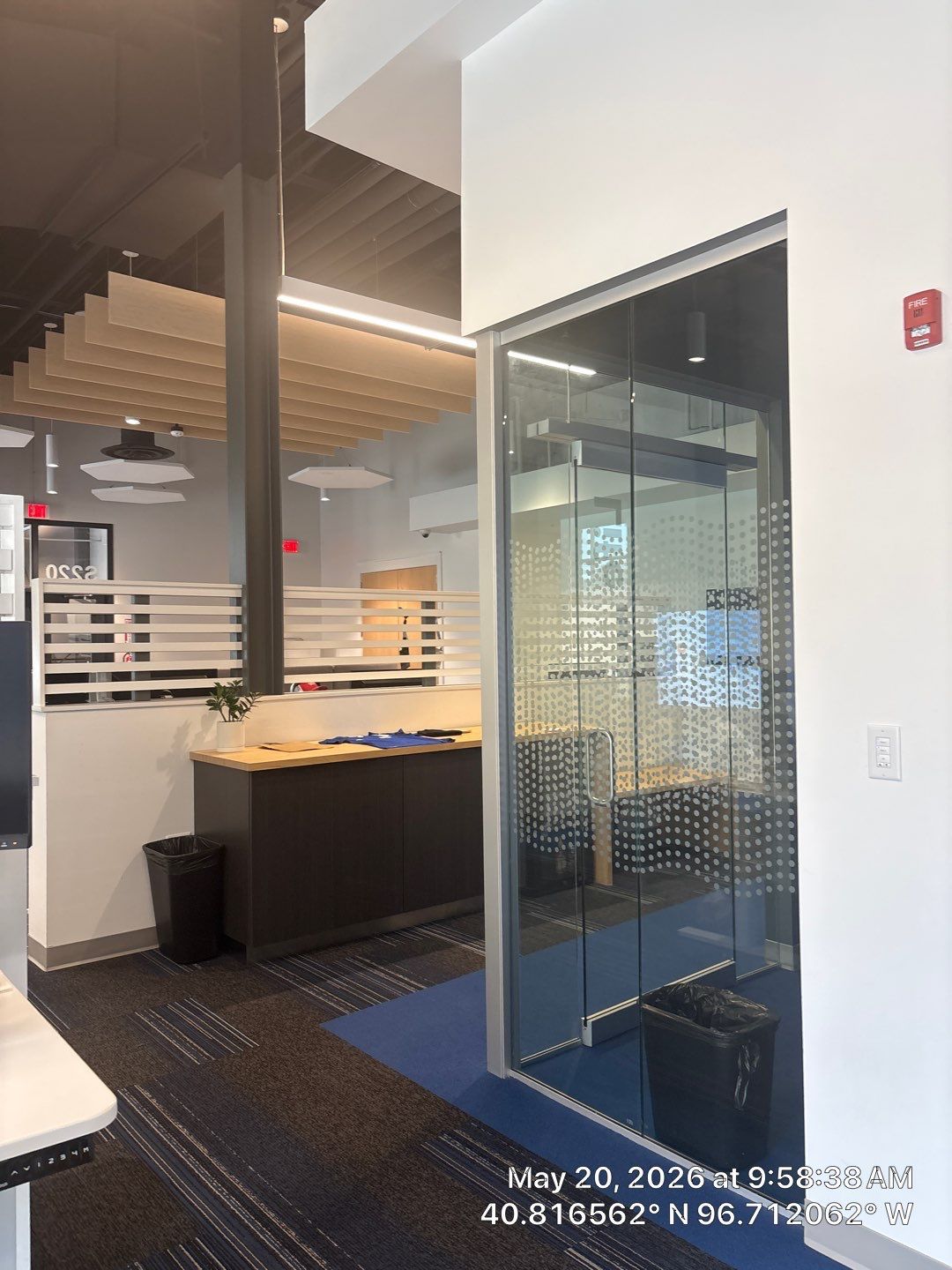 Modern Office Interior Build Out with Acoustic Ceilings in Lincoln by CompanyCam Sales Demo