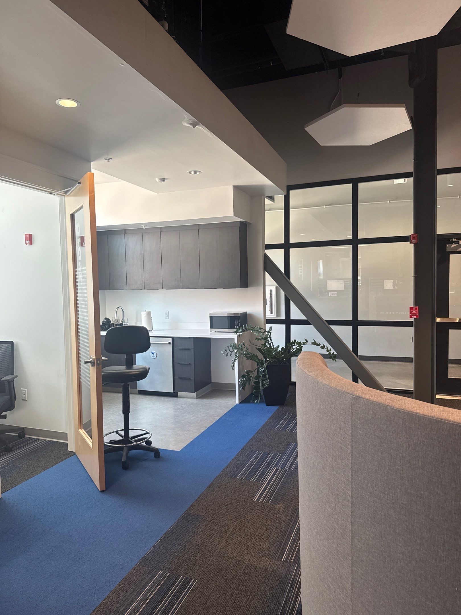 Commercial Office Renovation Featuring Custom Acoustic Ceilings in Lincoln by CompanyCam Sales Demo