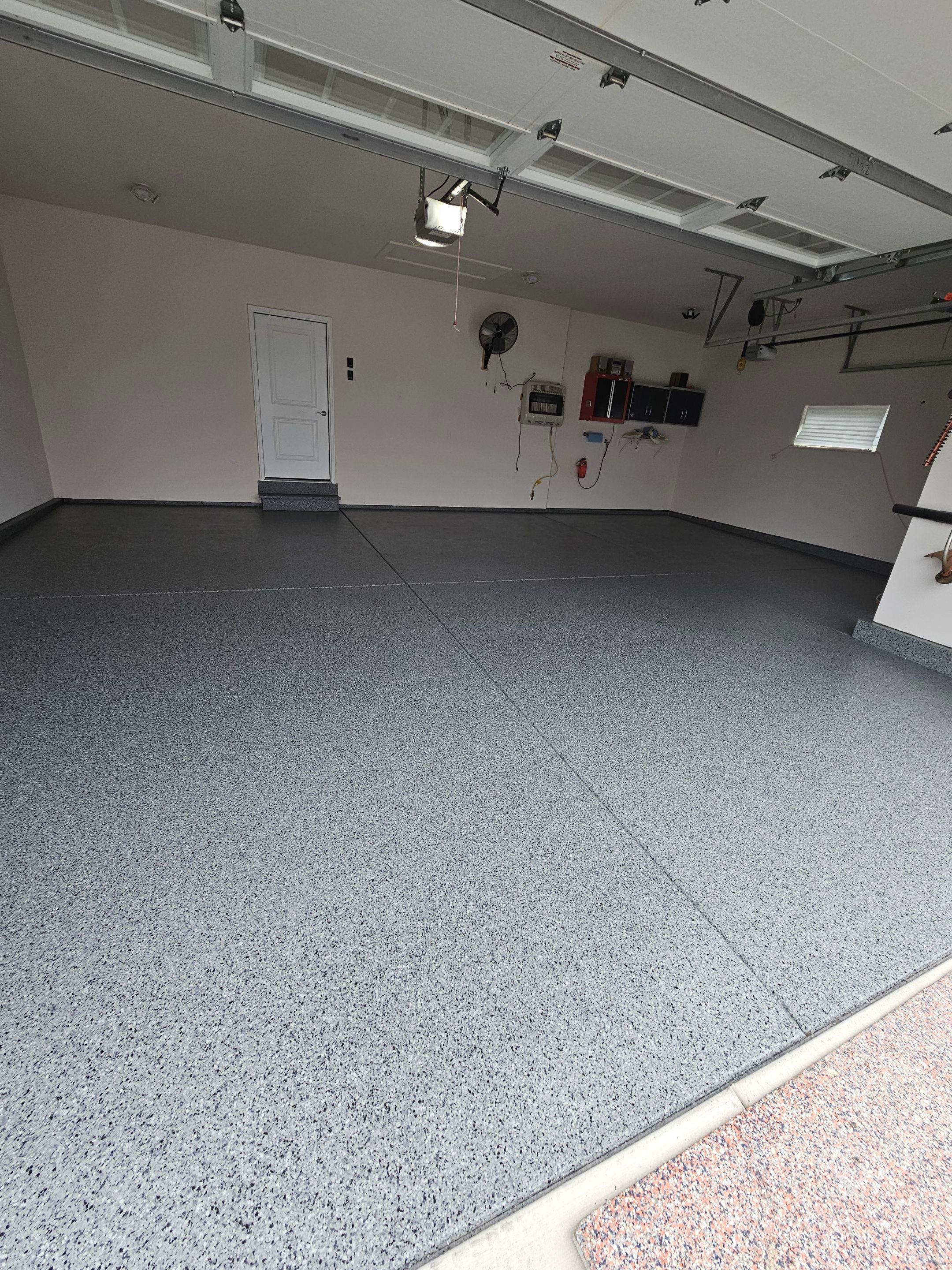 Nightfall Flake Garage Floor  by Level 10 Coatings