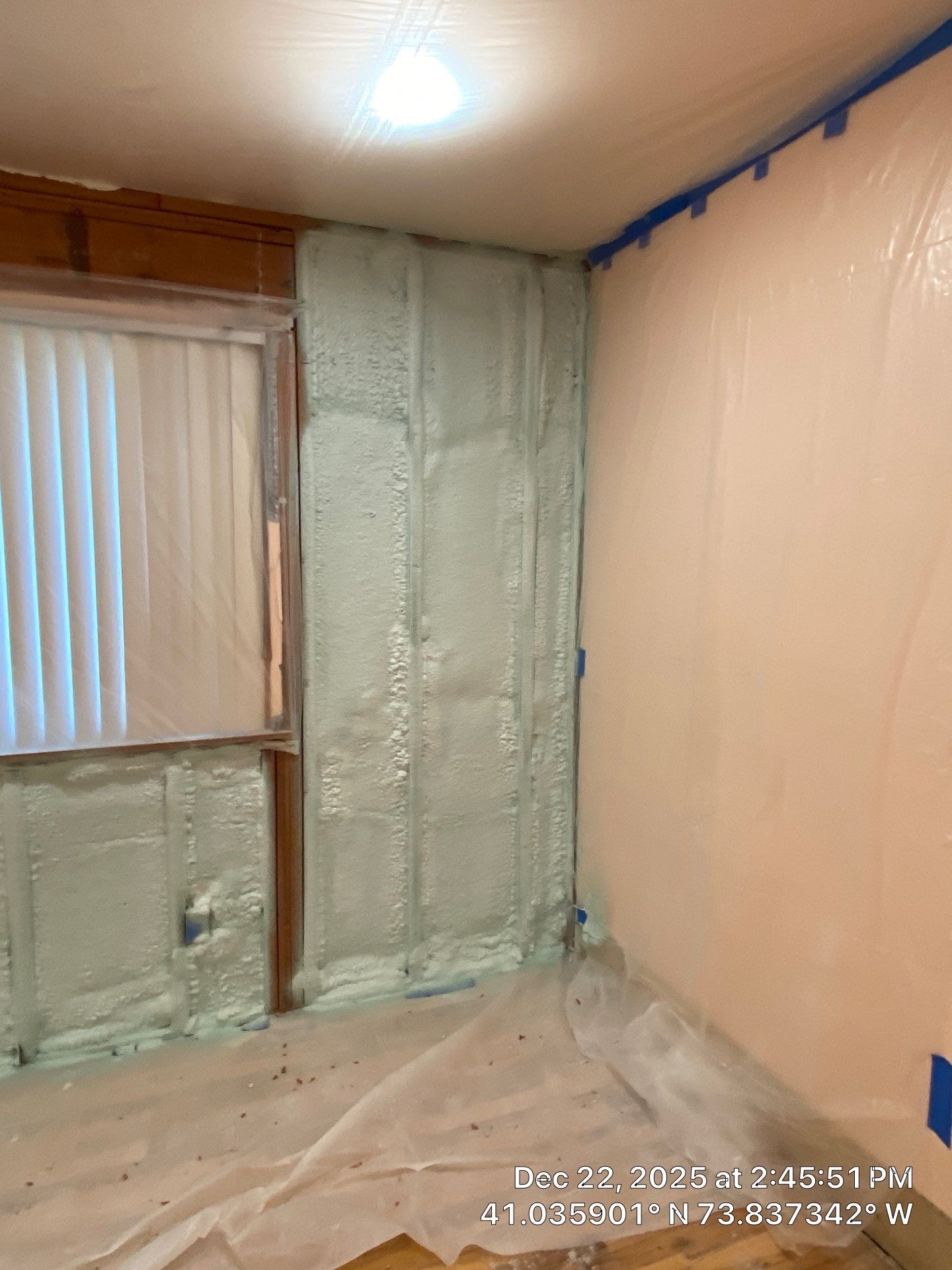 Exterior Walls Using Closed-Cell Spray Foam by NYS Foam & Energy