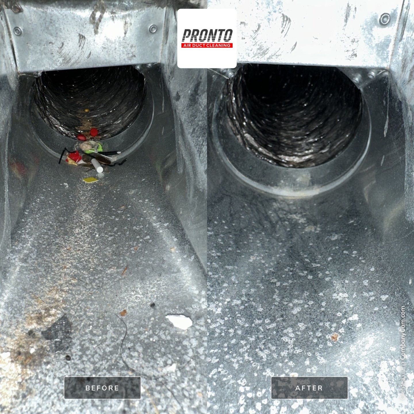 Air duct cleaning using Hypervac by Pronto Air Duct Cleaning