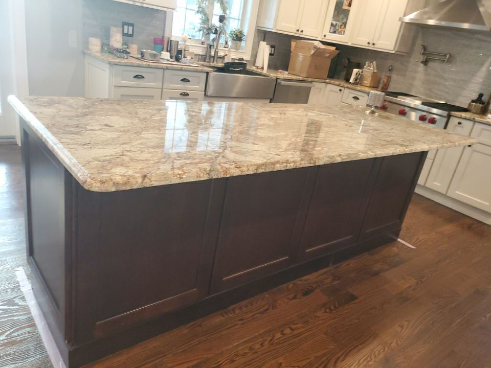 Kitchen Cabinets Refinished in Kendall Charcoal HC-166  by Spectrum Painting, LLC
