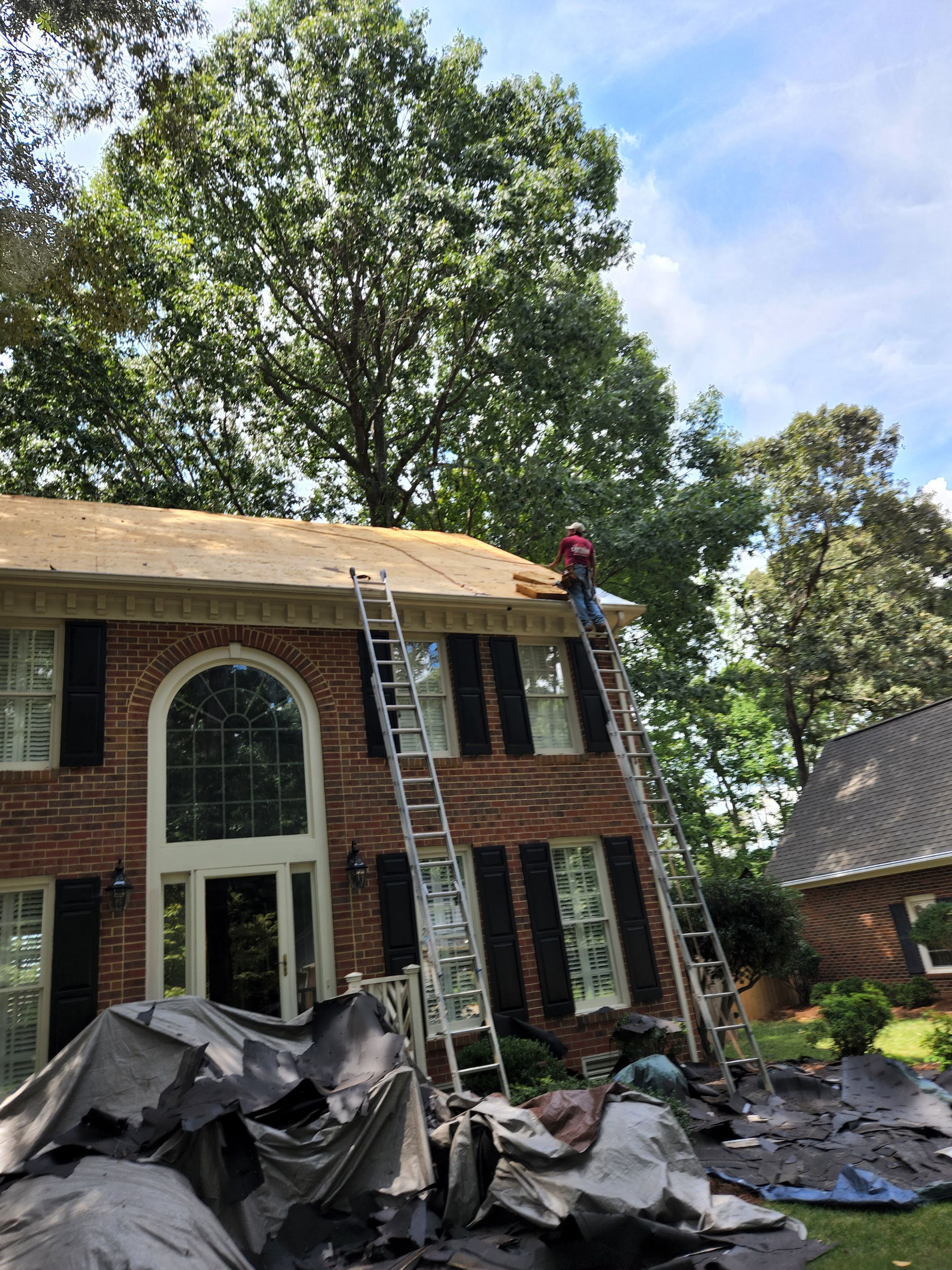 Roof Replacement using Gaf HDZ Charcoal by Just In Time Roofing and Restoration