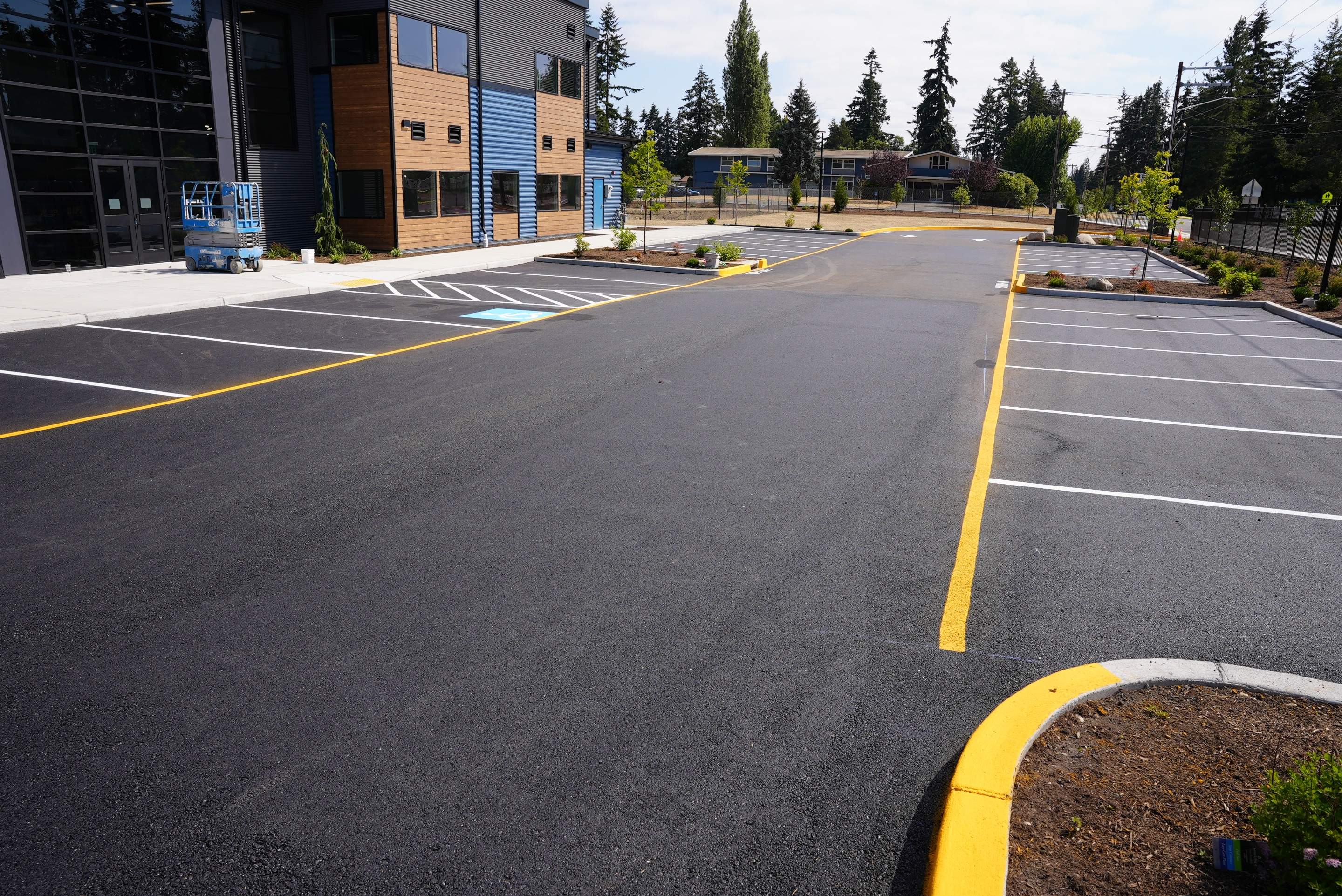 Cedar Park | Christian School Asphalt Parking Lot Repair  by Jireh Asphalt & Concrete Inc 