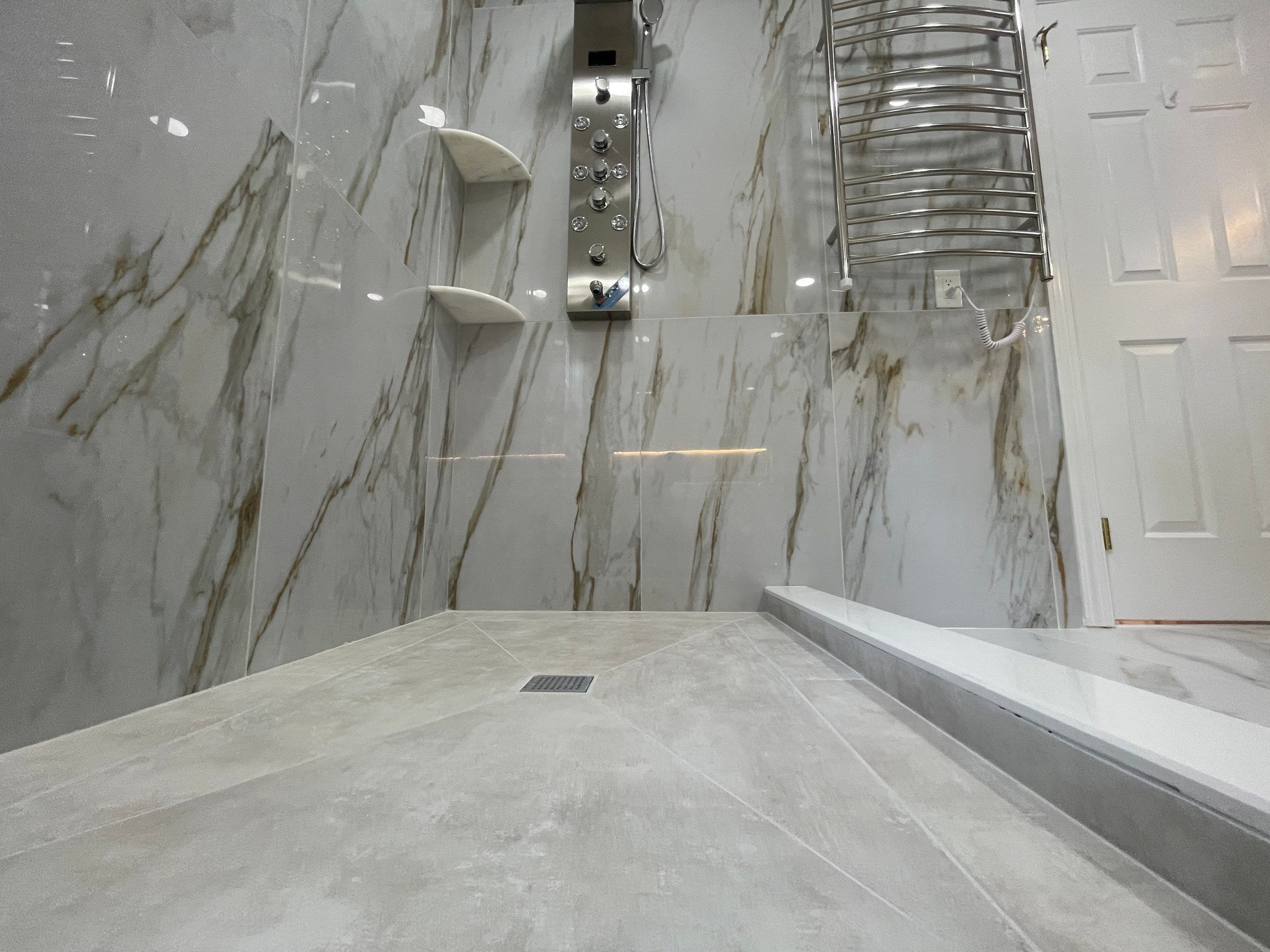 Bathroom Remodel using Tile by Home Concepts Construction