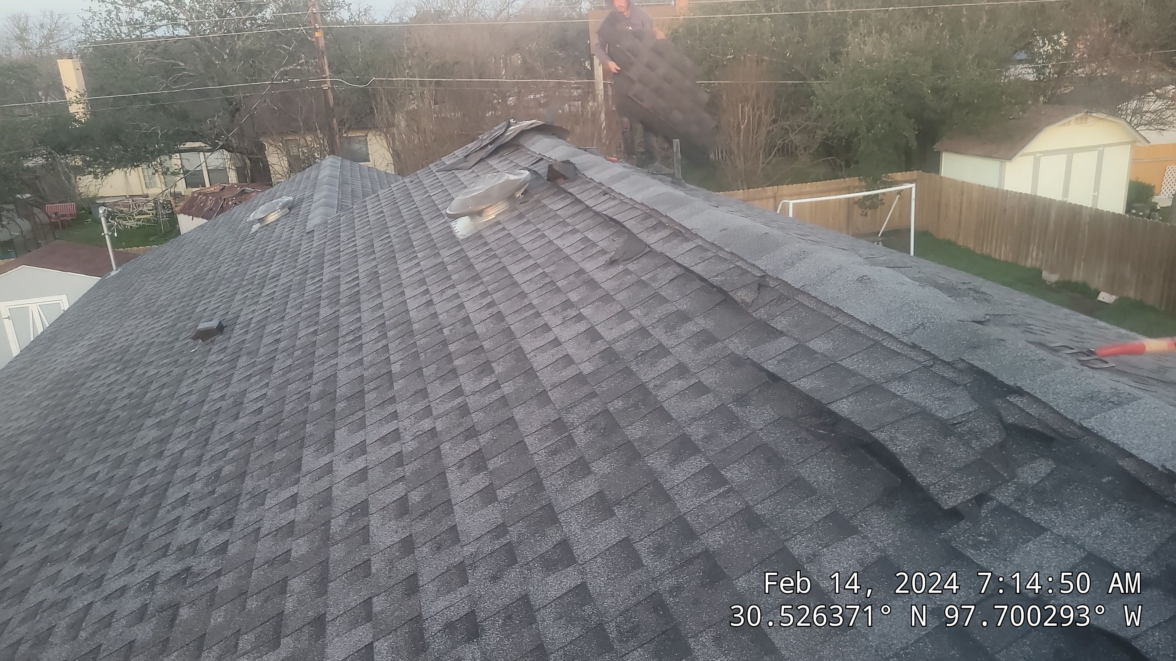 Asphalt Shingle Roof Replacement and Attic Vent Installation in Round Rock by Caliber Restoration LLC