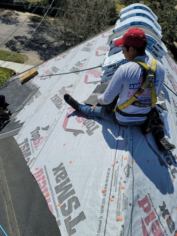 Residential Roofing Installation using Roof Replacement by American Roofing & Construction LLC