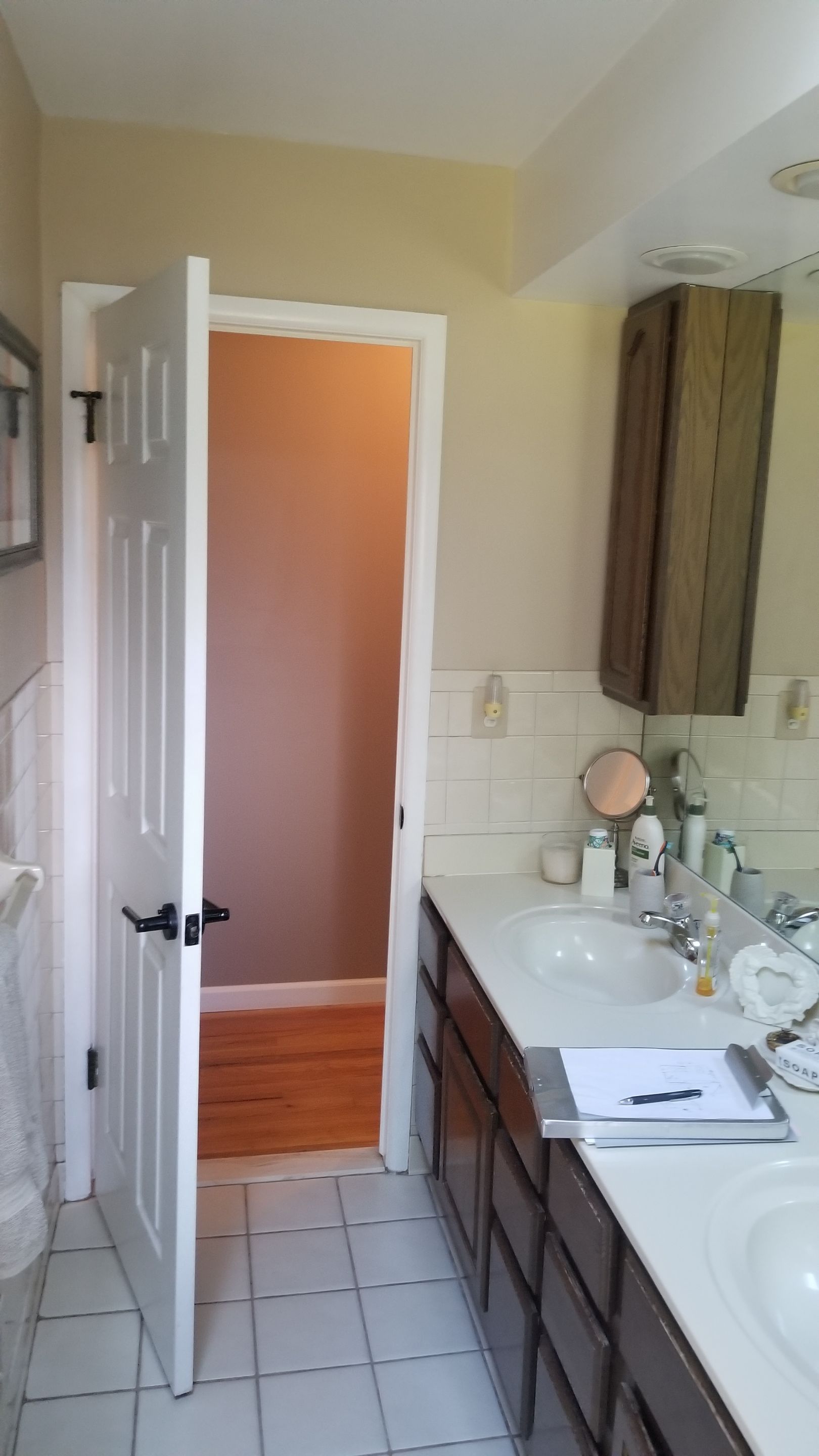 Remodel full bathroom new tile walk in shower plus 2nd half bath Powder room in Livonia, MI by Northwest Construction