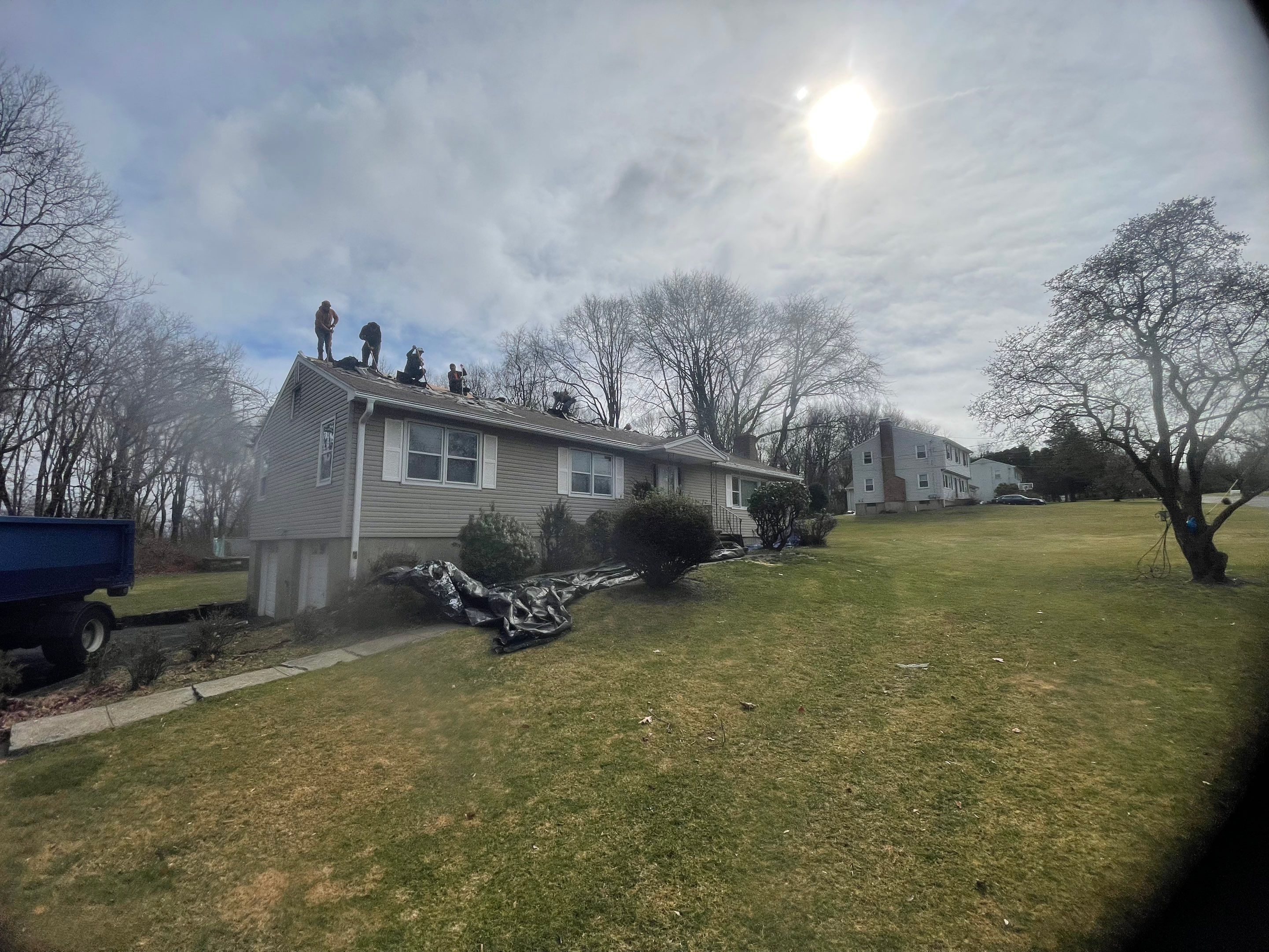 Residential Roofing Installation using Owens Corning TruDefinition Duration Designer - Black Sable by A Plus Exterior