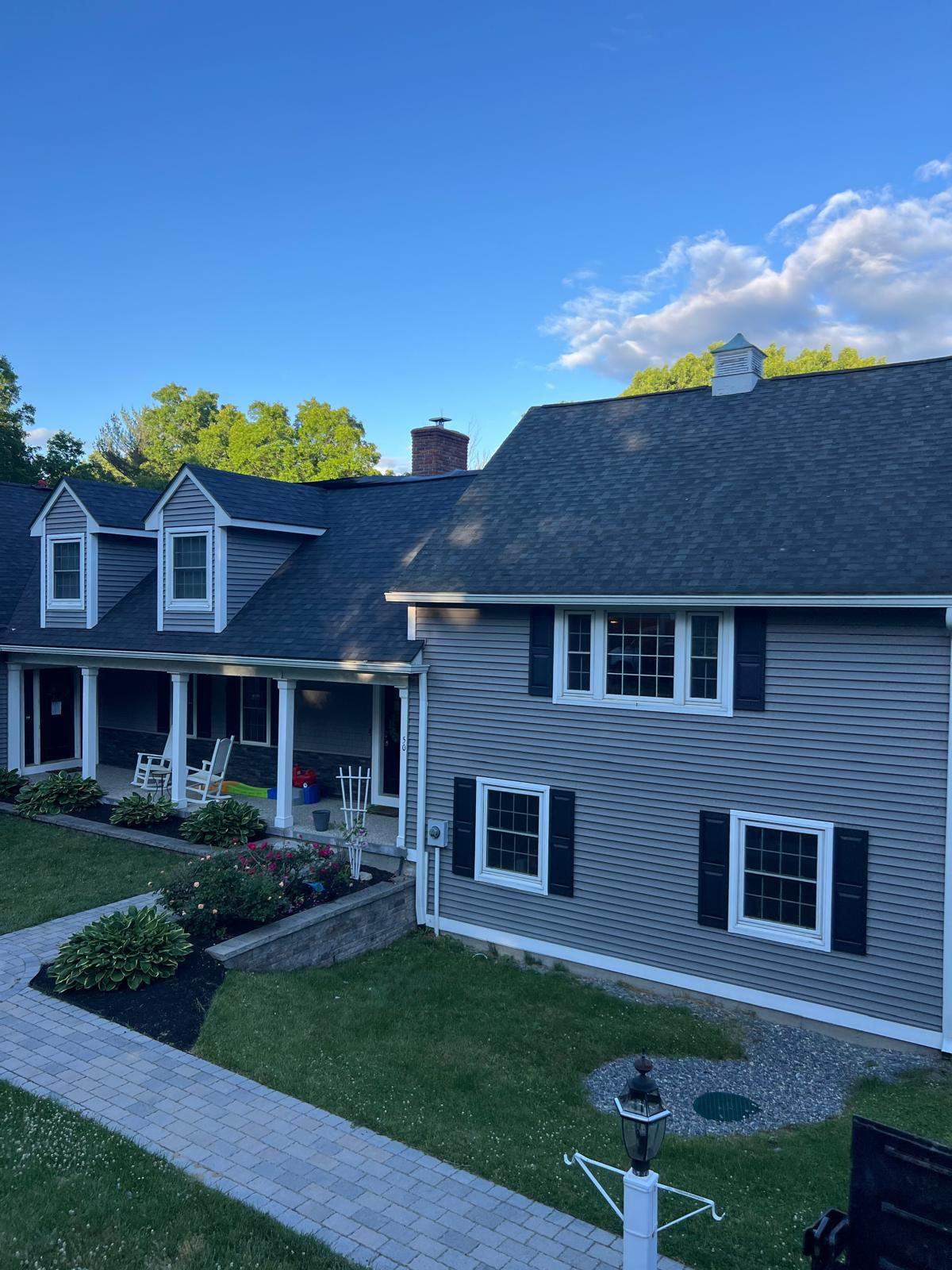 Full Roof Replacement on Massive Home in North Andover, MA – Owens Corning Duration, Onyx Black by JOHNNYS PRO