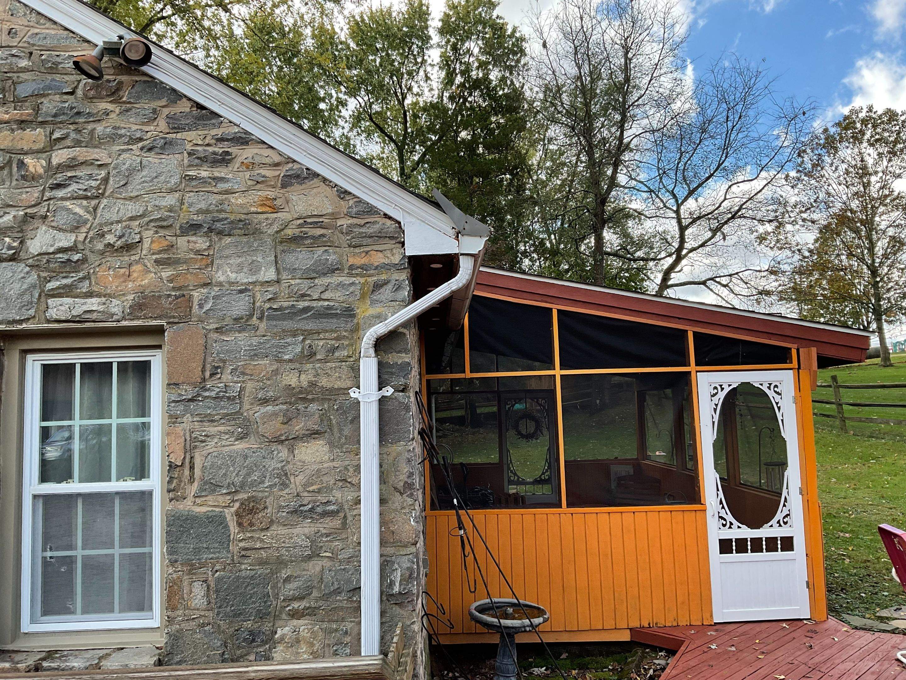 Gutter Installation using 6" Gutters & 3/4 " Downspouts by Alpha Design Services