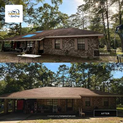 Architectural Shingle Roof Replacement for Poplarville Residential Home