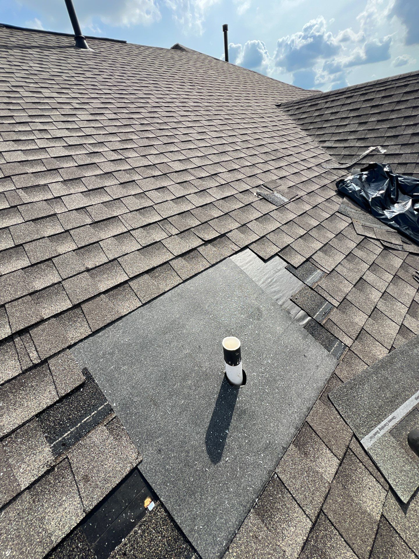 Hail Damage using Owen's Corning Duration (Lifetime) Shingles by Roof Repair Company