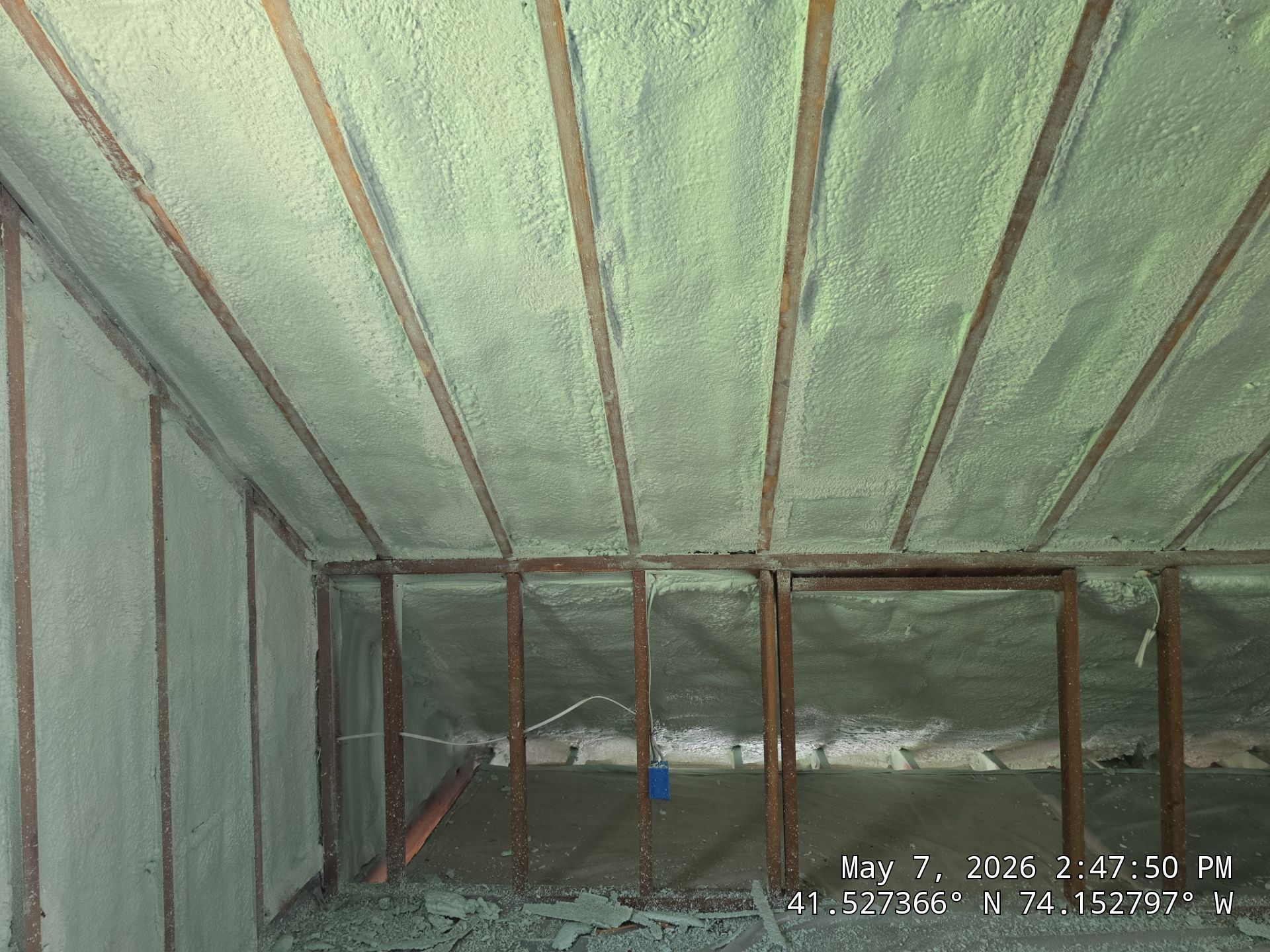 Attic Insulation using Closed Cell Spray Foam by NYS Foam & Energy