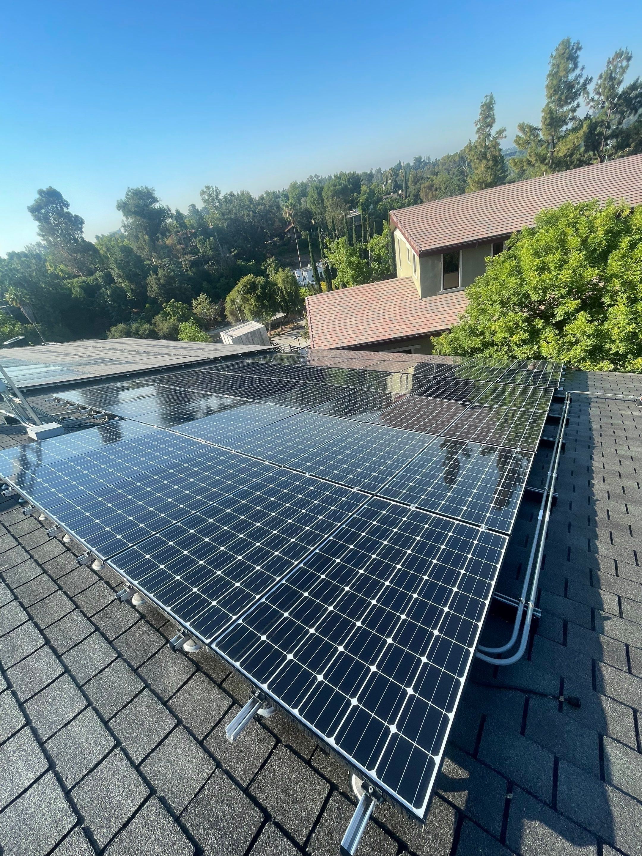 Commercial Solar Panel Cleaning for Chandler School in Pasadena Ca by Palm Coast Solar Cleaning