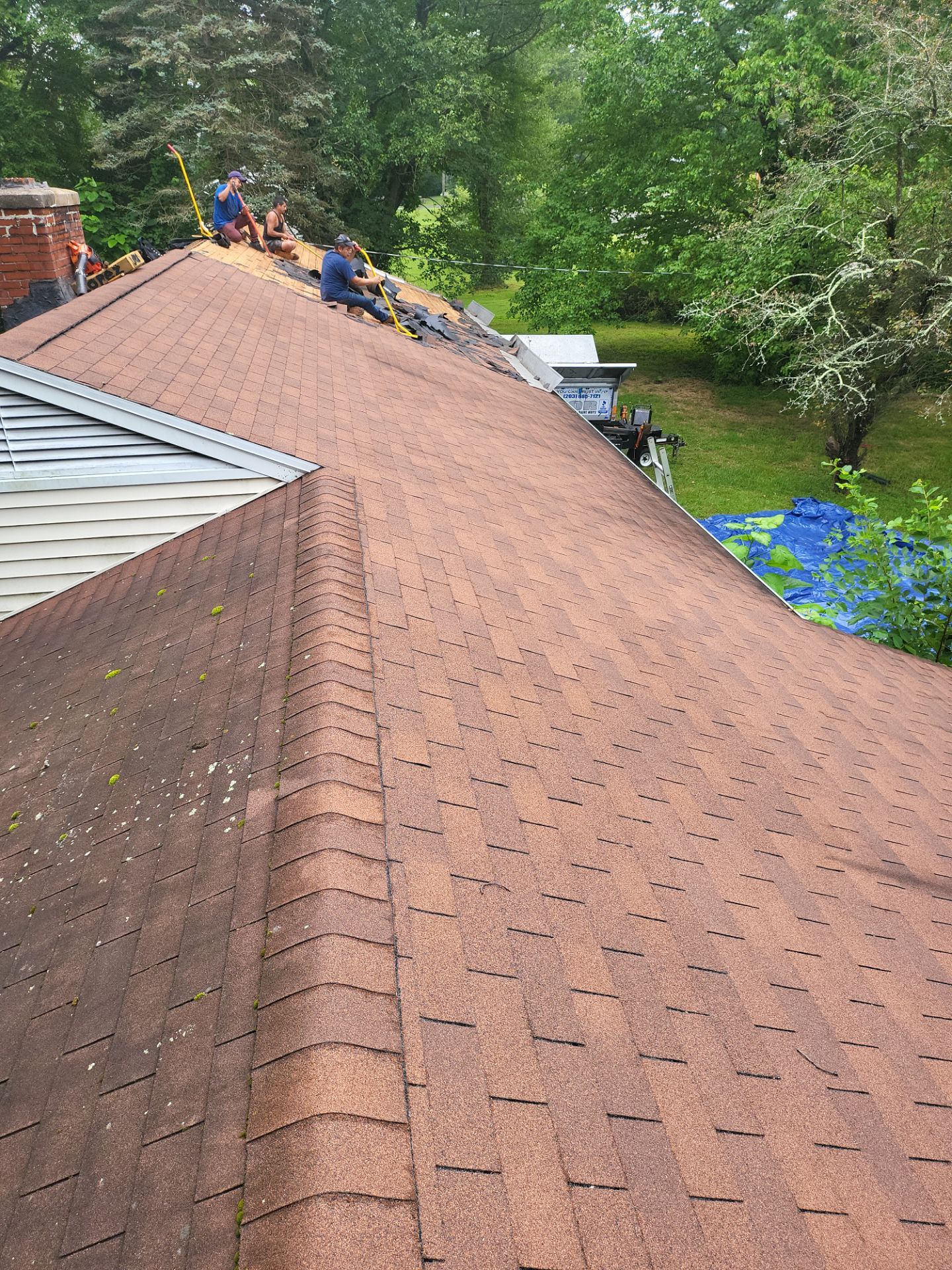 Residential Roofing Installation using Owens Corning TruDefinition Duration AR - Colonial Slate by A Plus Exterior