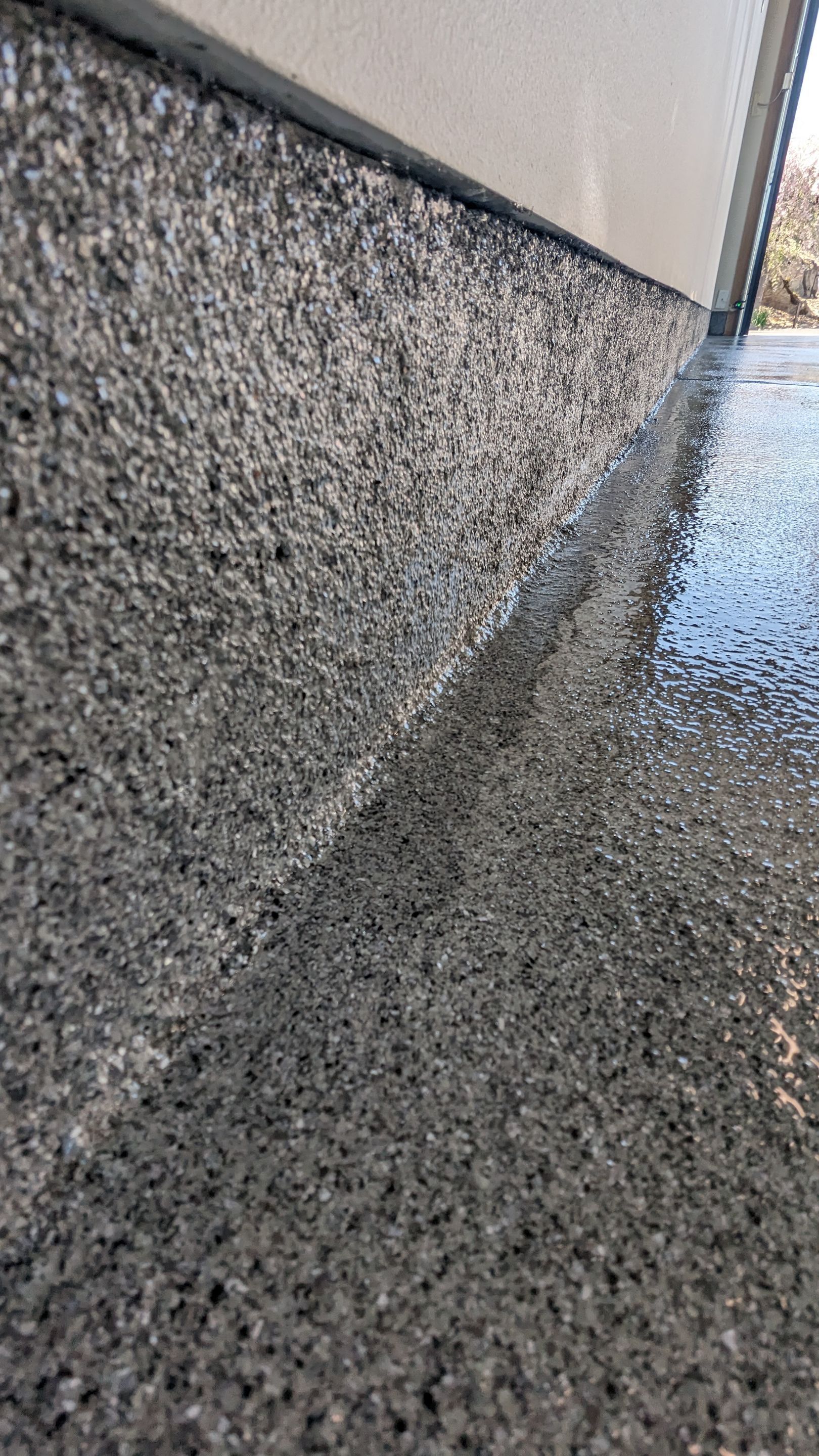 Garage Transformation using Slate Hybrid 1/16" Flake by Croc Coatings, LLC