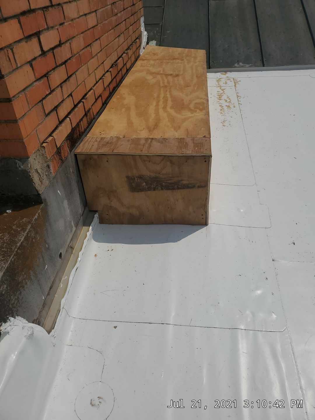 Commercial Roofing Installation using 50 mil PVC by Hostetler Roofing