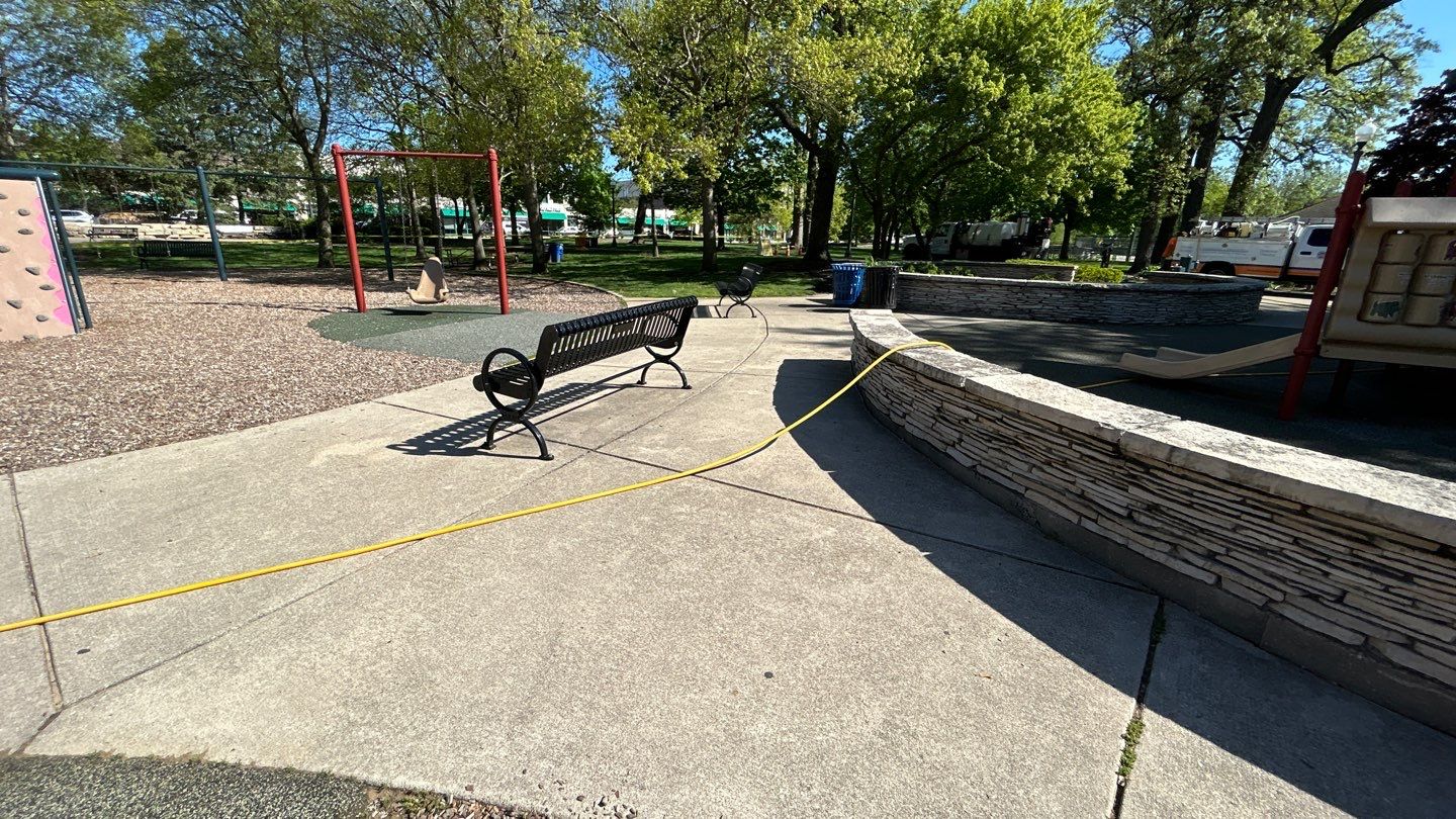 Playground cleaning by Northern Power Washing LLC.