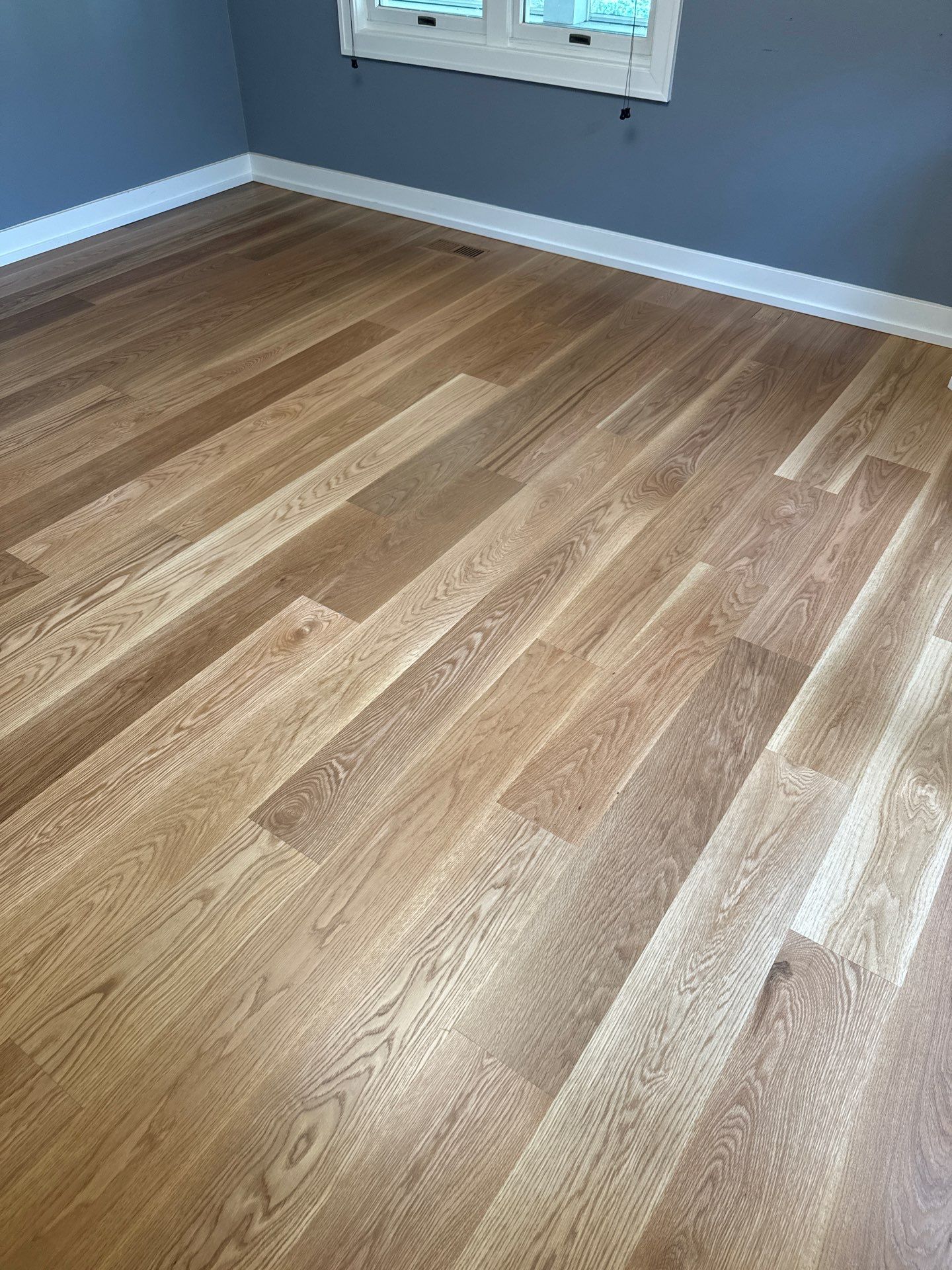 Hardwood flooring installation using White Oak 7" Select by Ann Arbor Hardwoods